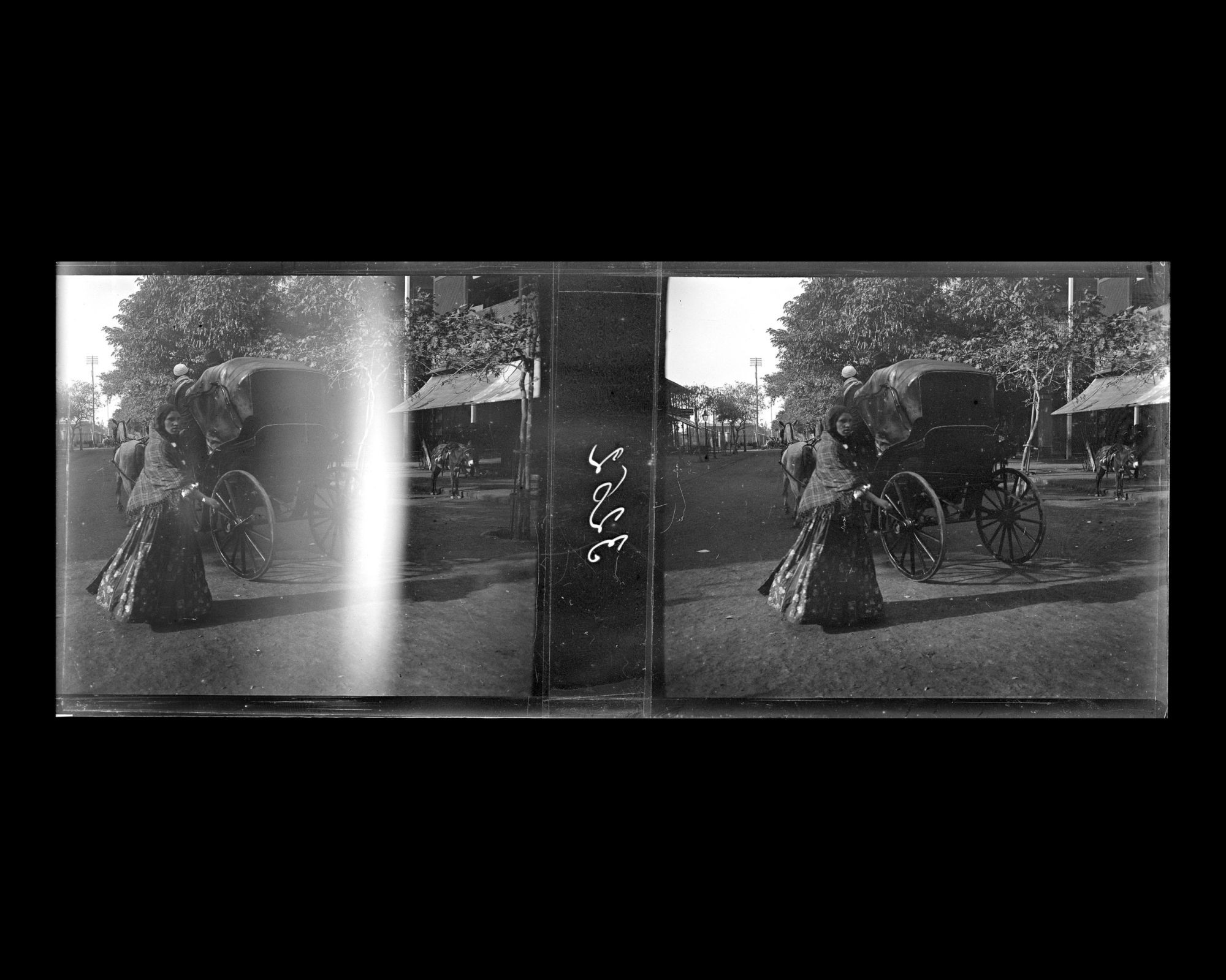 Image représentant Femme et calèche