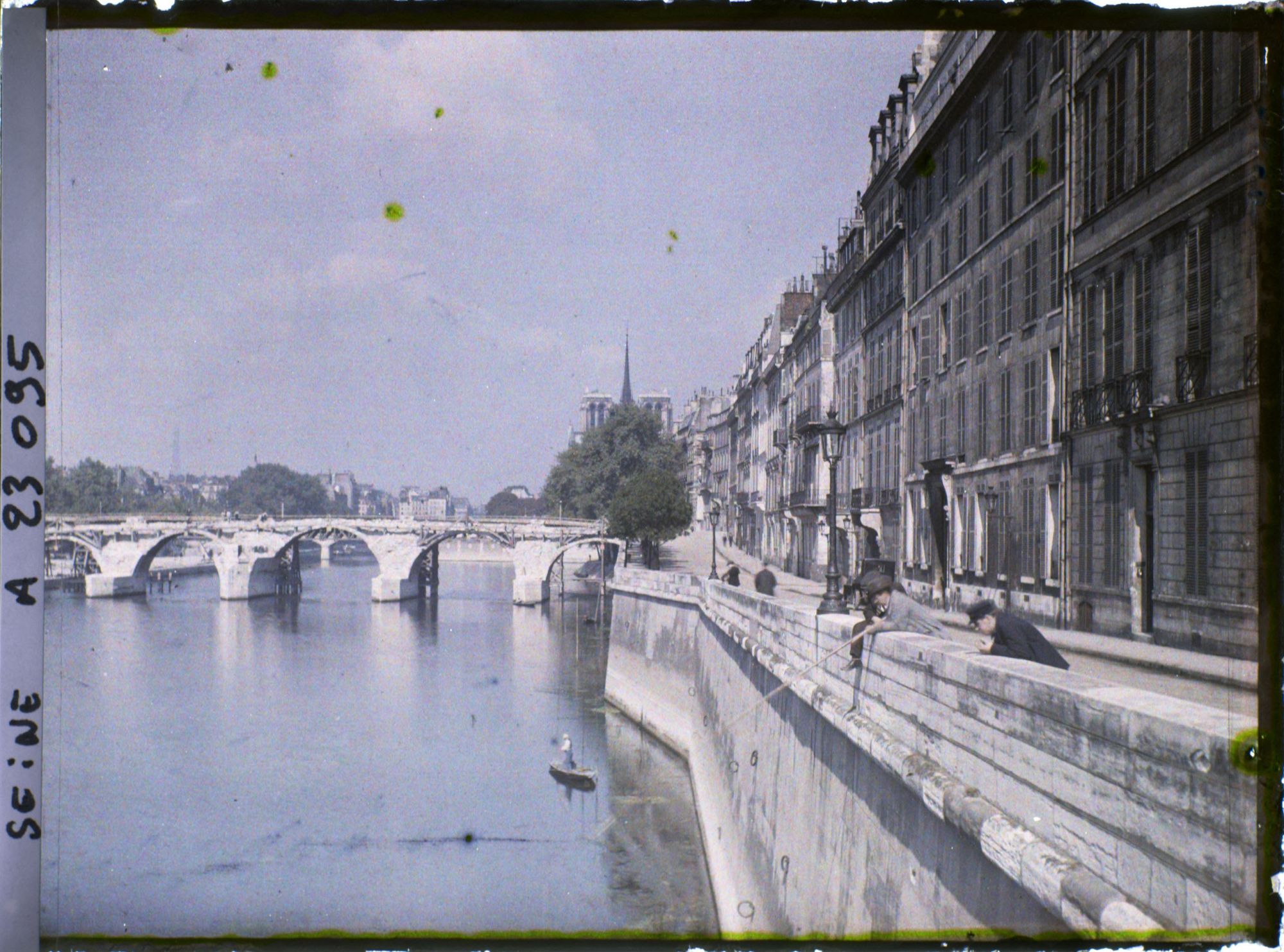 Image représentant Le quai de Béthune et le pont de la Tournelle en démolition