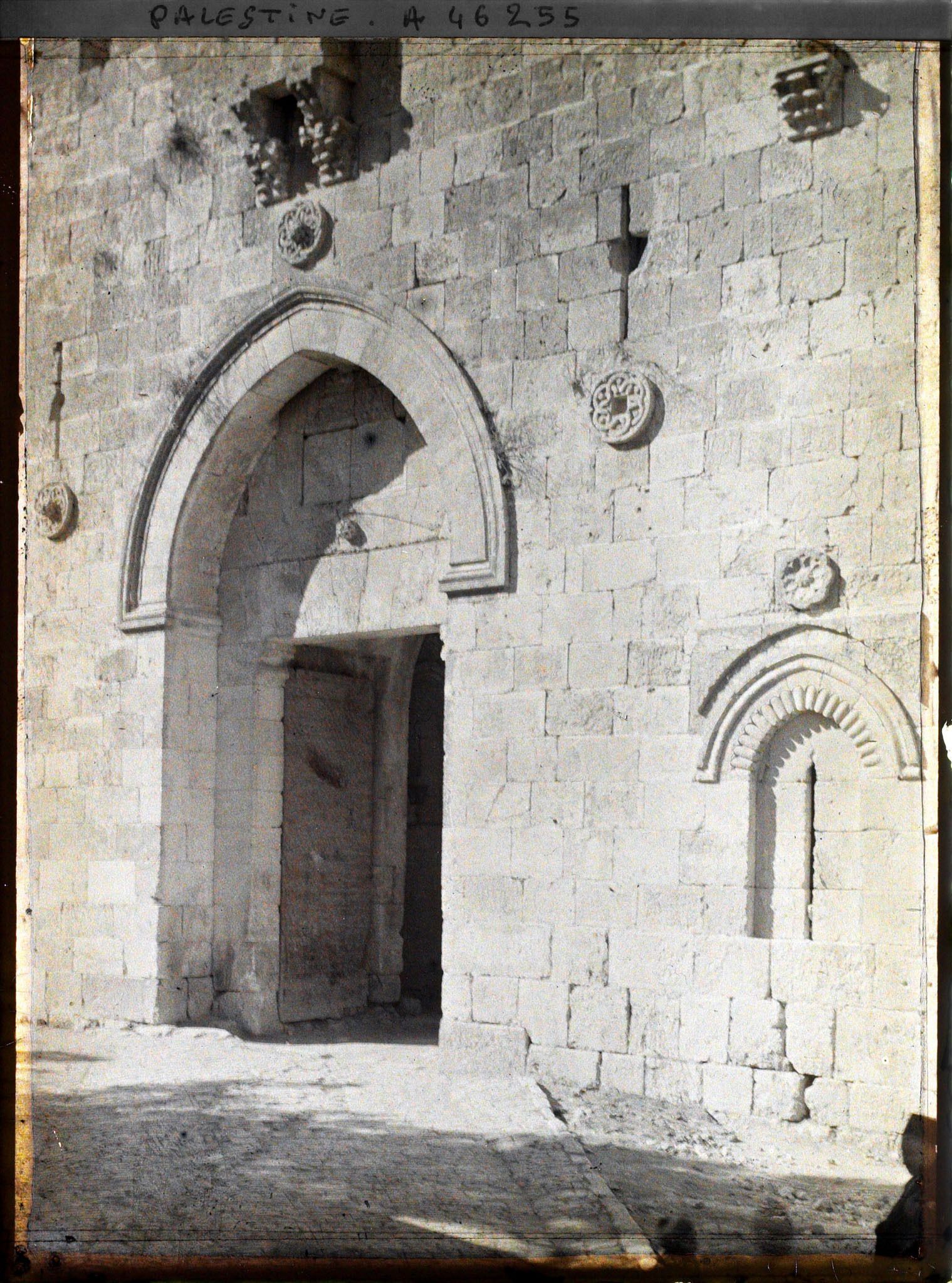 Image représentant Vue rapprochée de la Porte de David, dite Porte de Sion