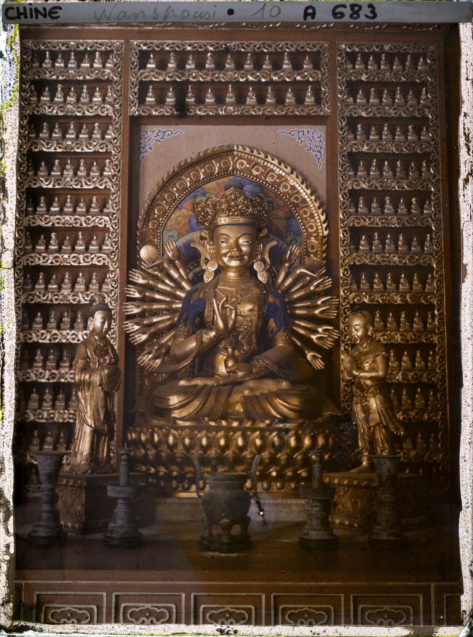 Image représentant Wanshousi (" monastère des Dix Mille Longévités ")