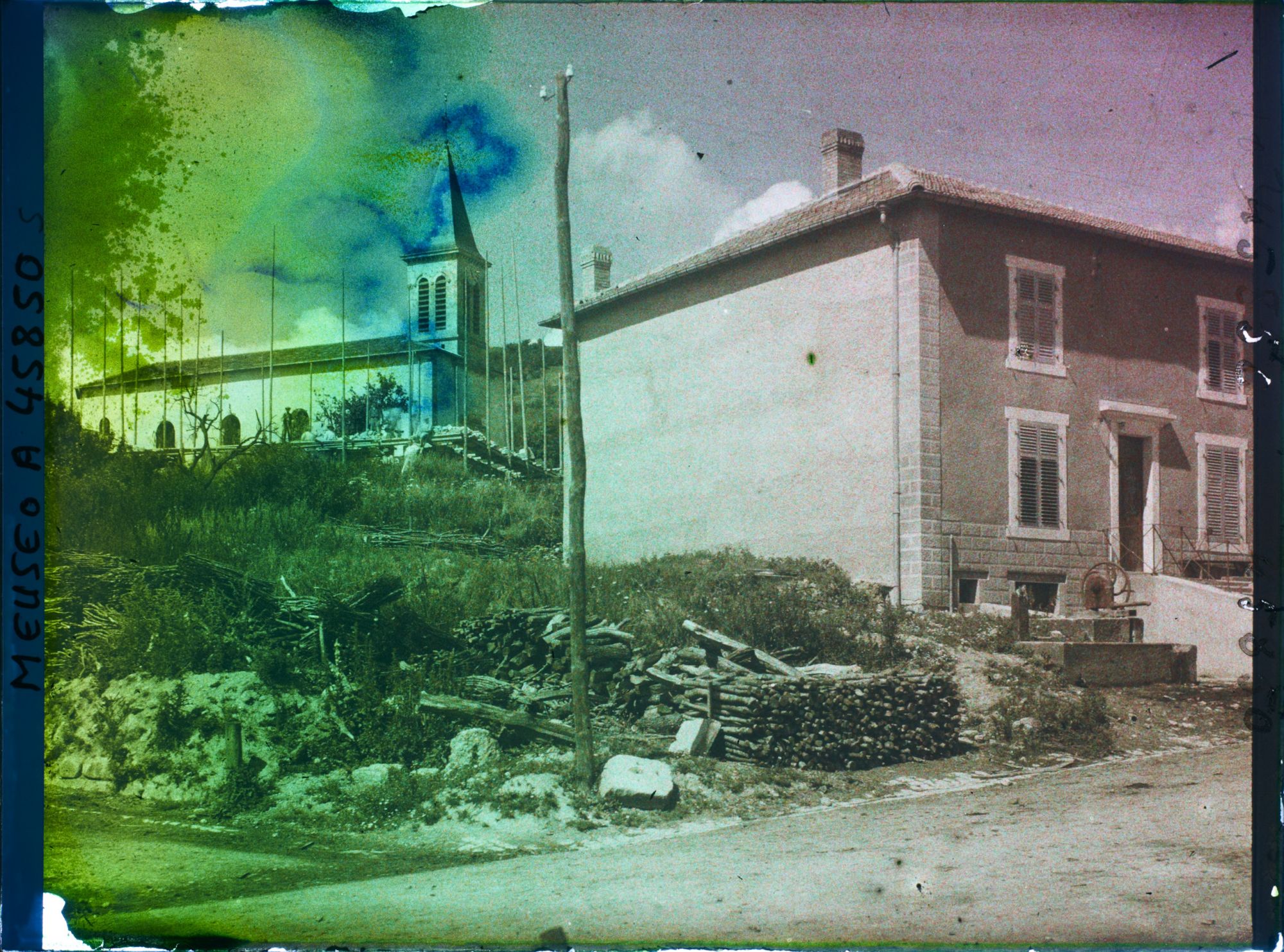 Image représentant France, Montsec, Vue vers l'Eglise