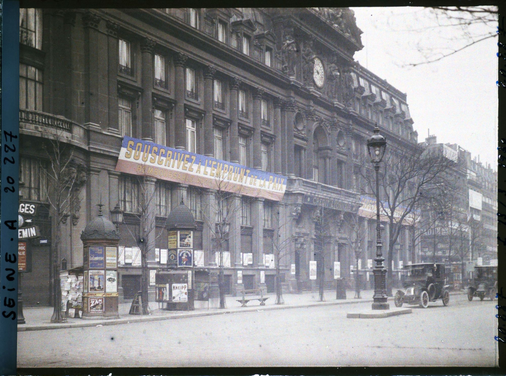 Image représentant L'emprunt national de 1920 au siège central du Crédit Lyonnais, 19 boulevard des Italiens
