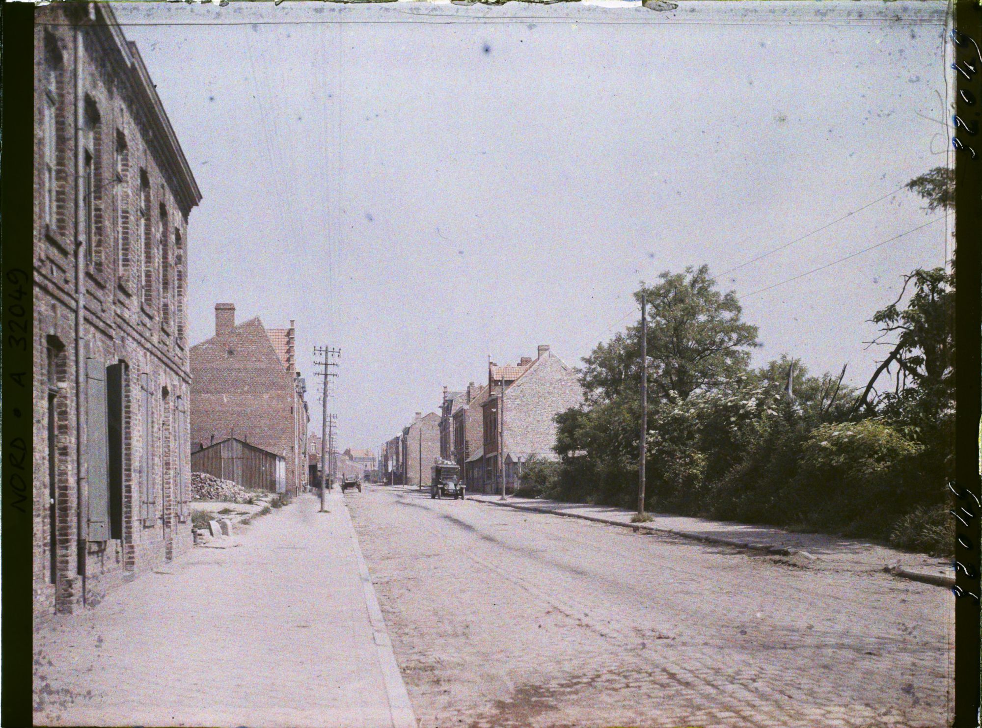 Image représentant France, Bailleul, Perspective sur la rue de la Gare