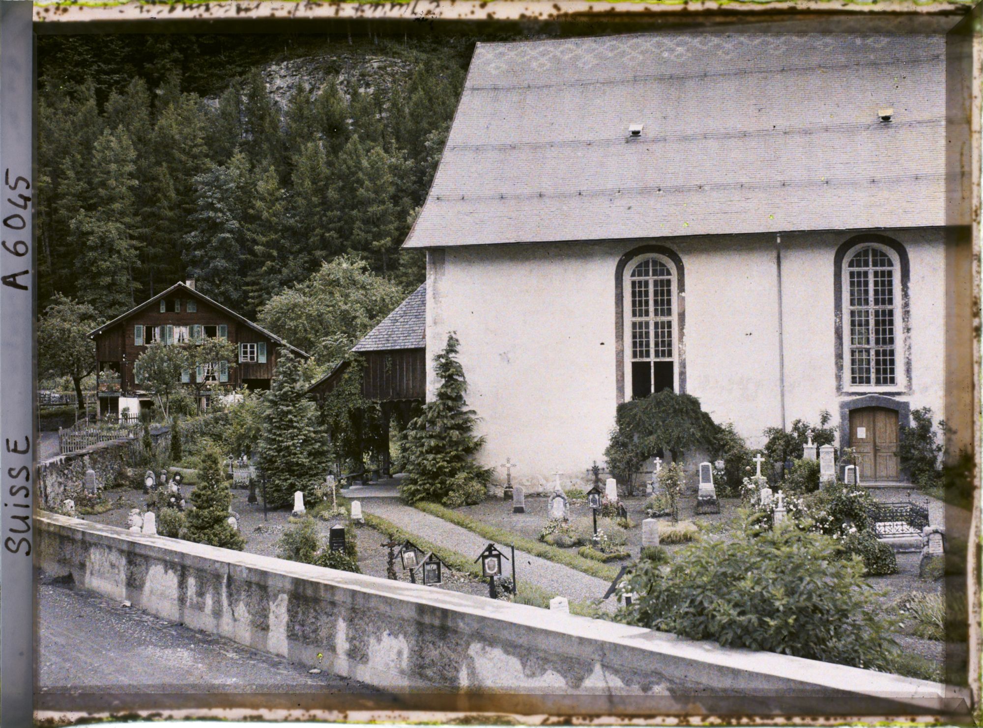 Image représentant L'église et le cimetière de Meiringen