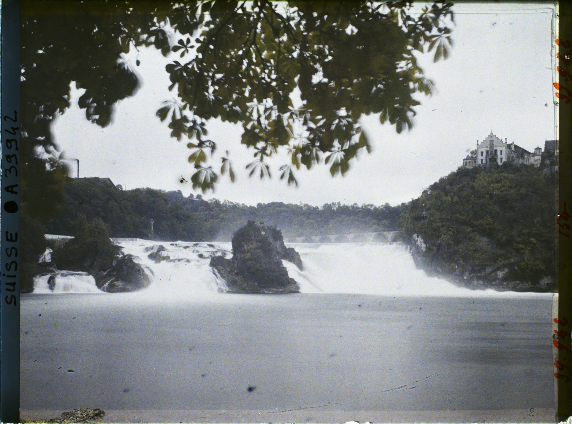 Image représentant Les chutes du Rhin vues du Schlössli Wörth