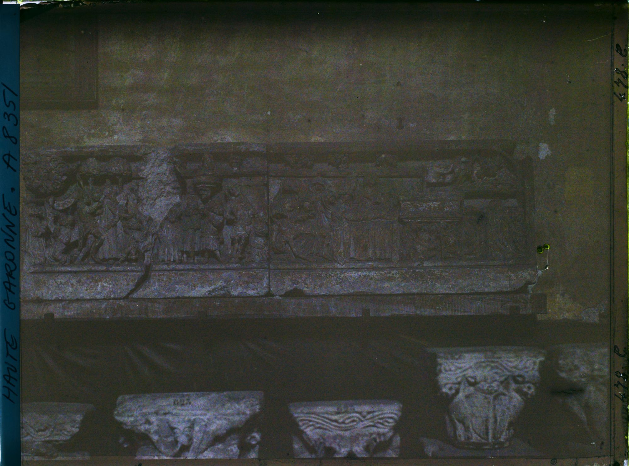 Image représentant Bas-relief polychrome au musée des Augustins