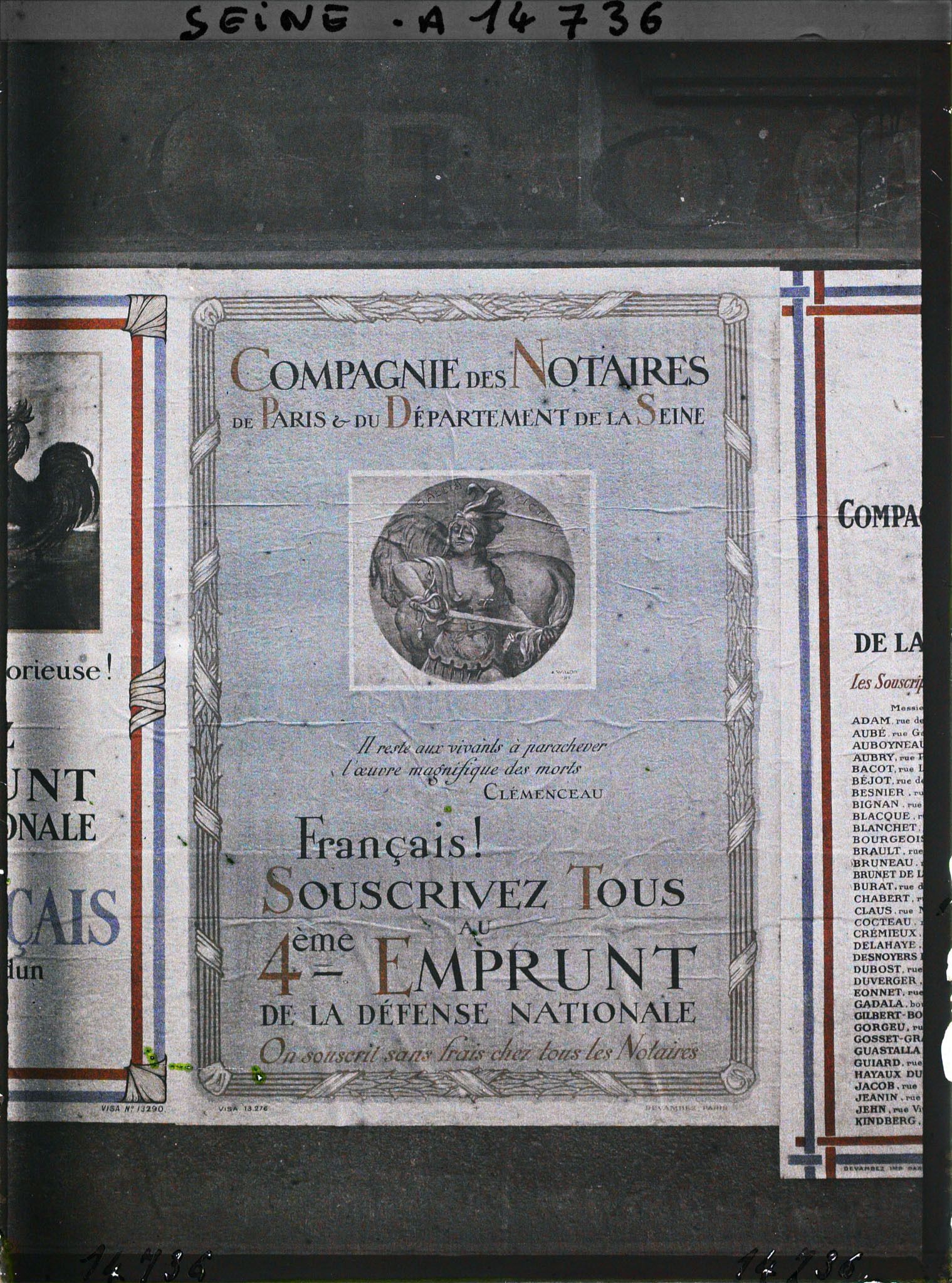 Image représentant Affiche de l'emprunt national, Compagnie des Notaires de Paris