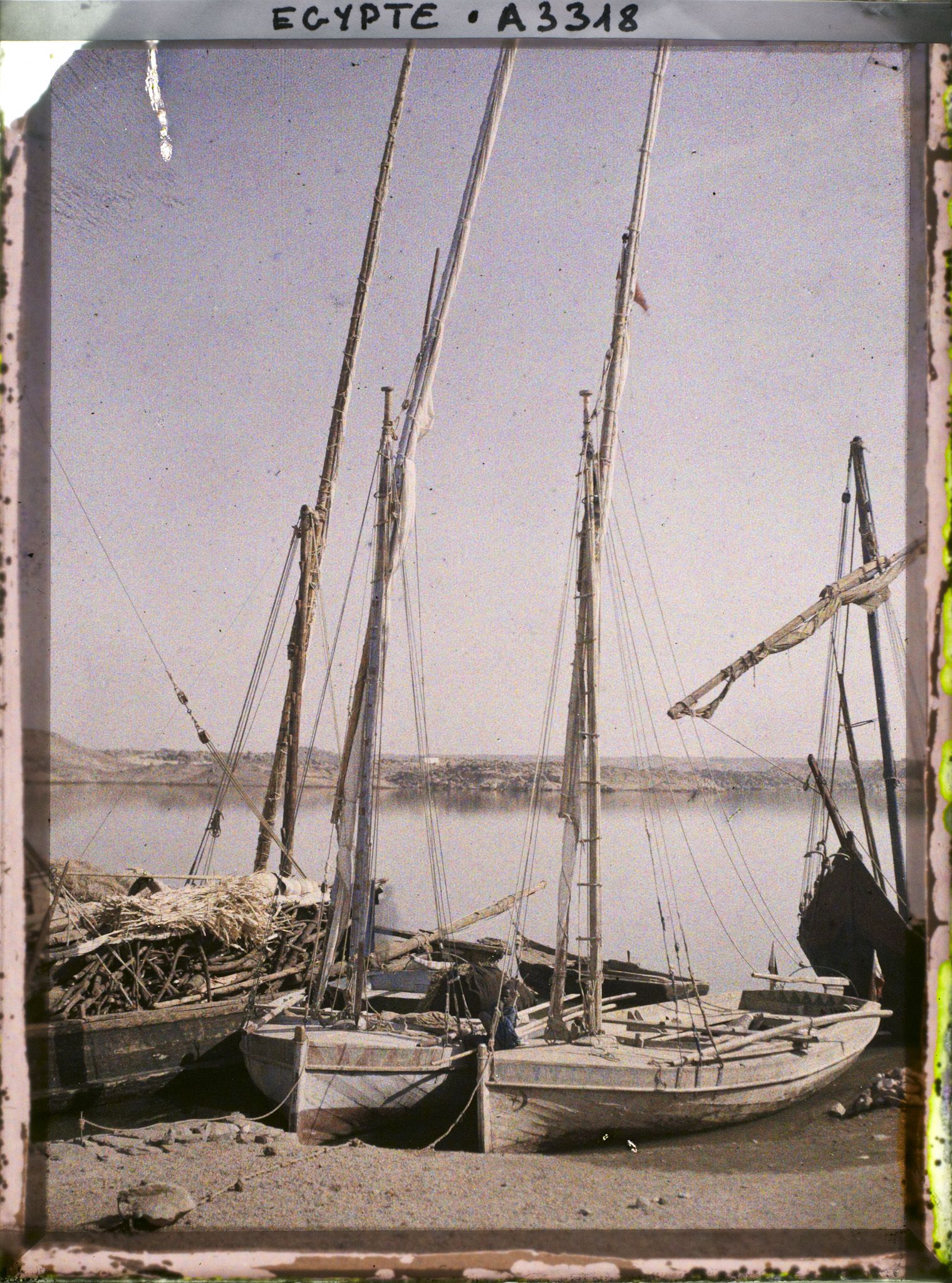 Image représentant Bateaux à quai près de Philaé
