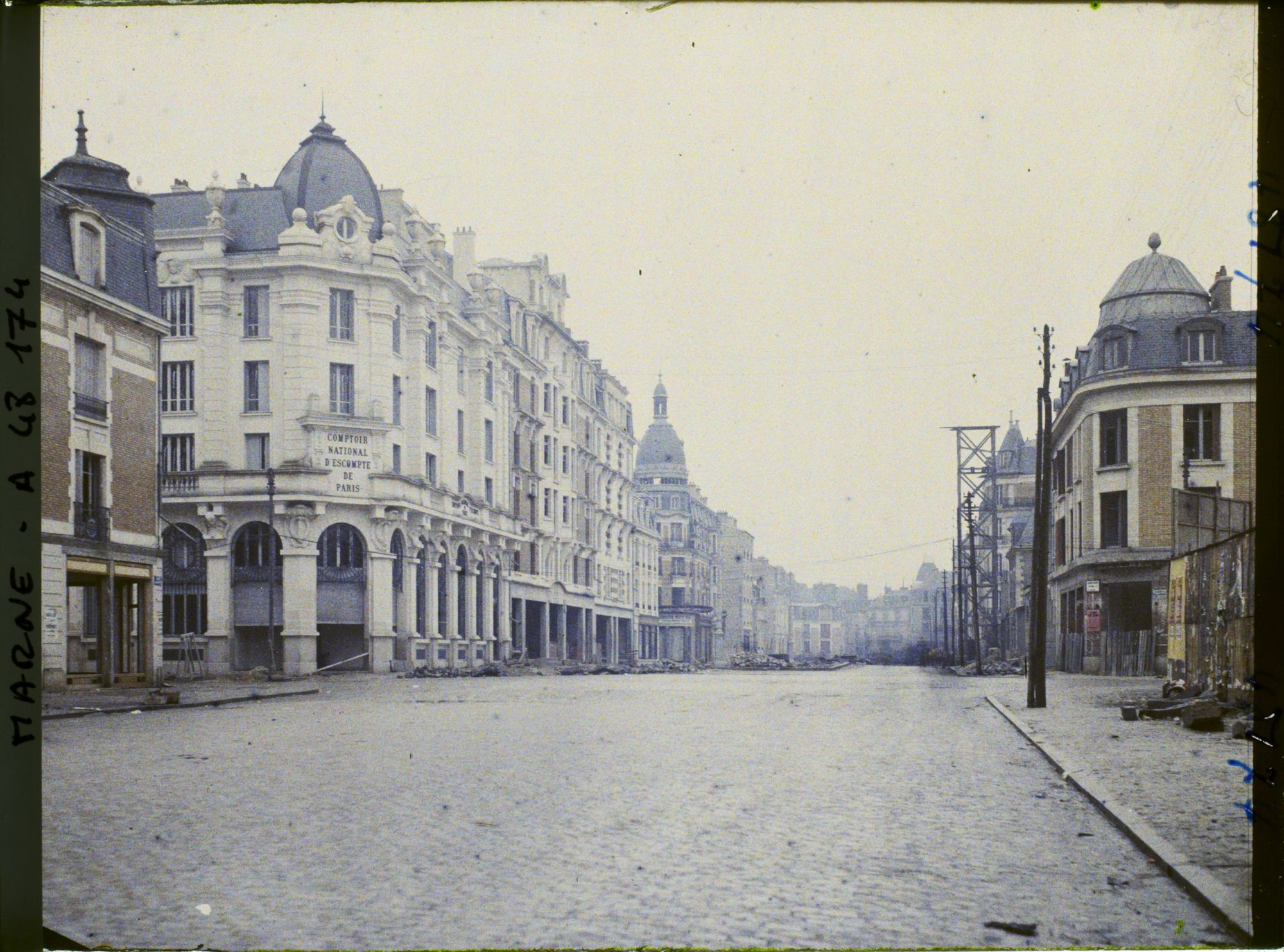 Image représentant France, Reims, Perspective sur le Cours Langlet