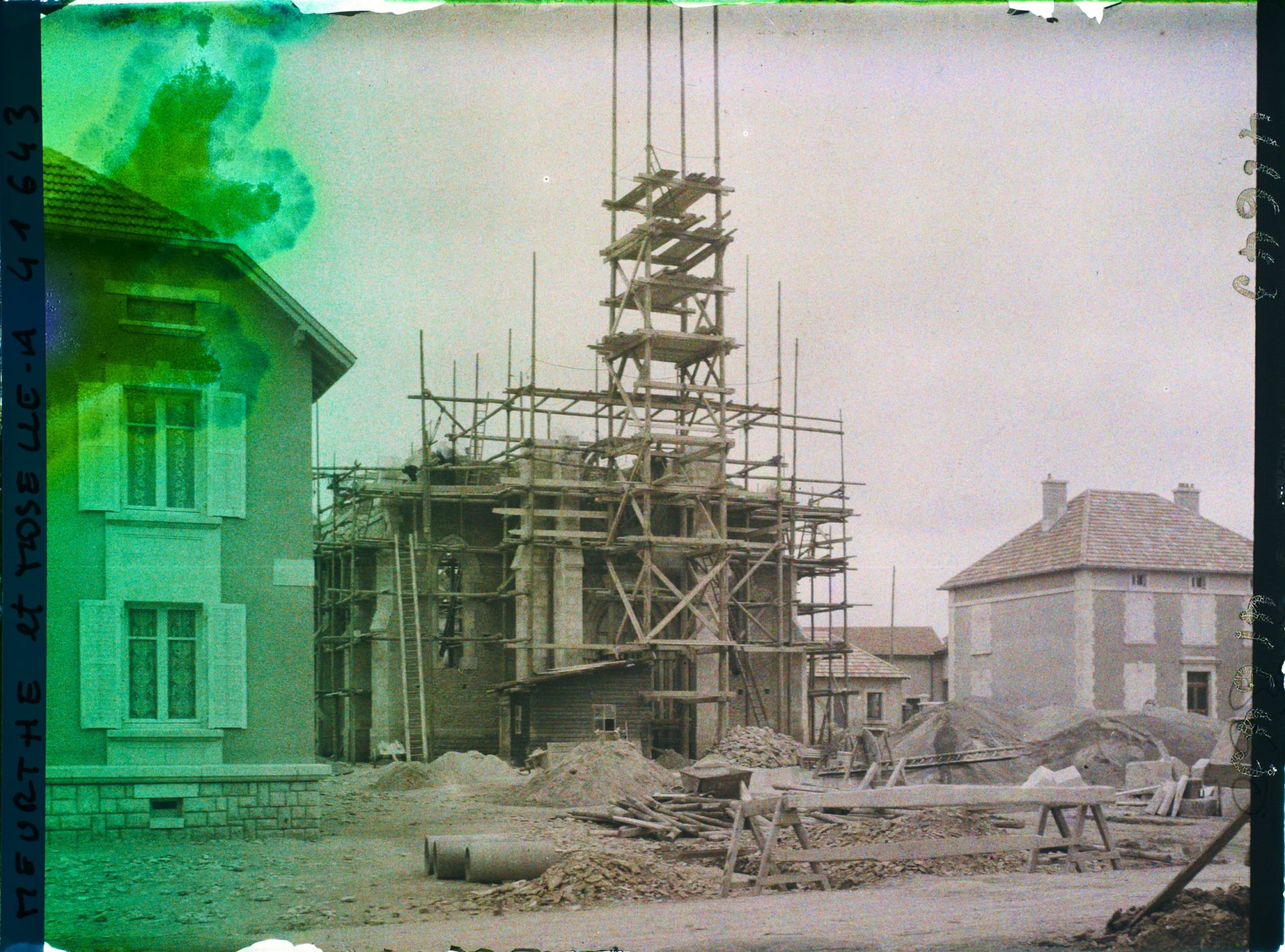 Image représentant France, Flirey, Eglise en reconstruction