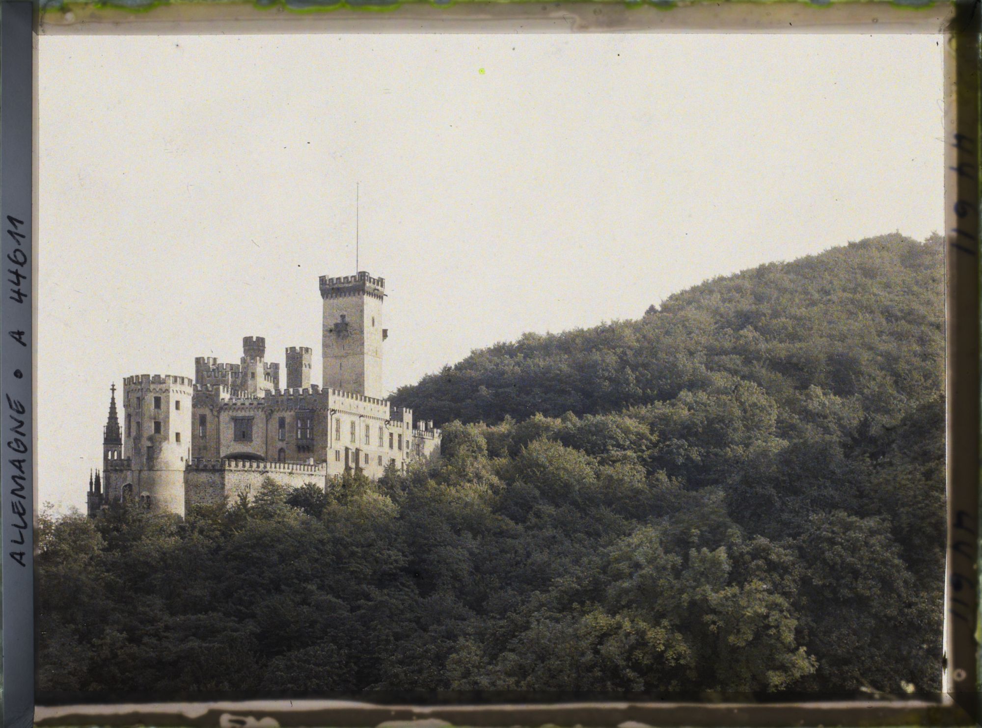 Image représentant Allemagne, Capellen, Le Stolzenfels au Soleil Couchant