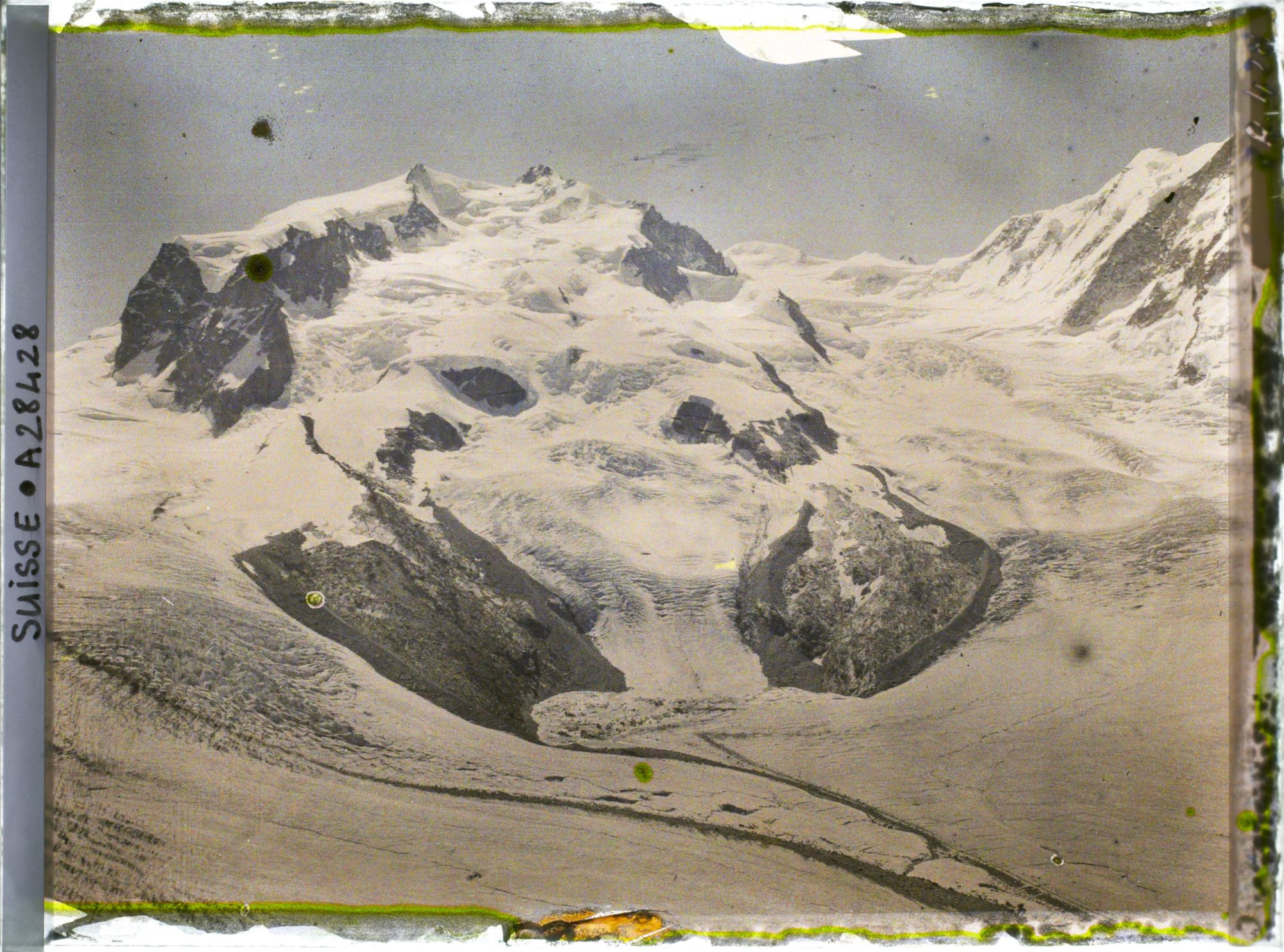 Image représentant Le mont Rose et le glacier du Gorner depuis le Gornergrat