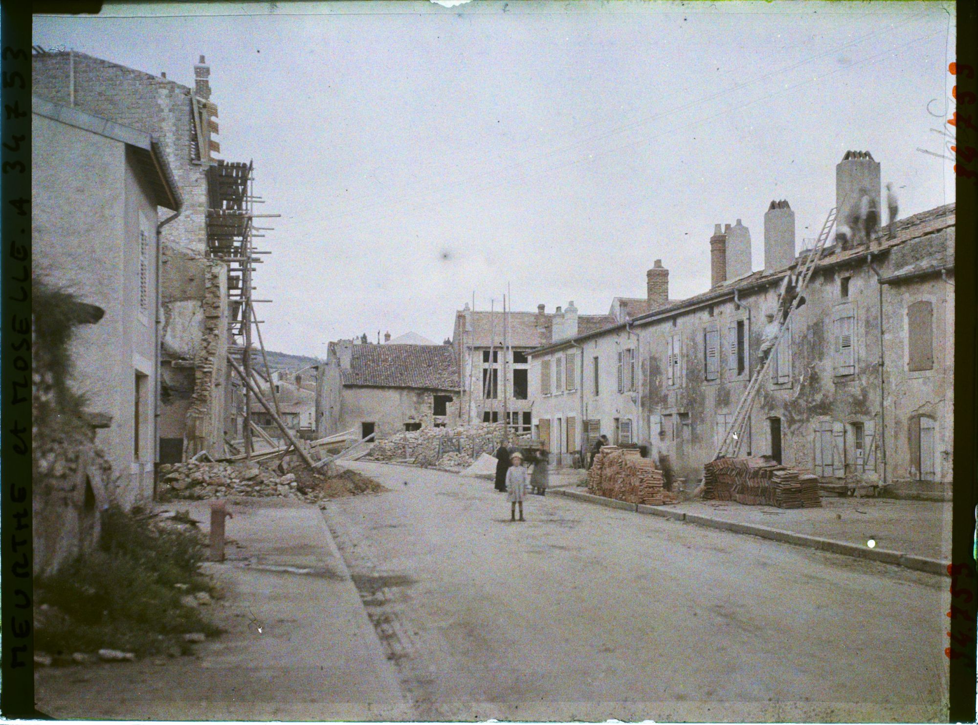 Image représentant France, Pagny s/ Moselle, Reconstructions Rue des Saunoy