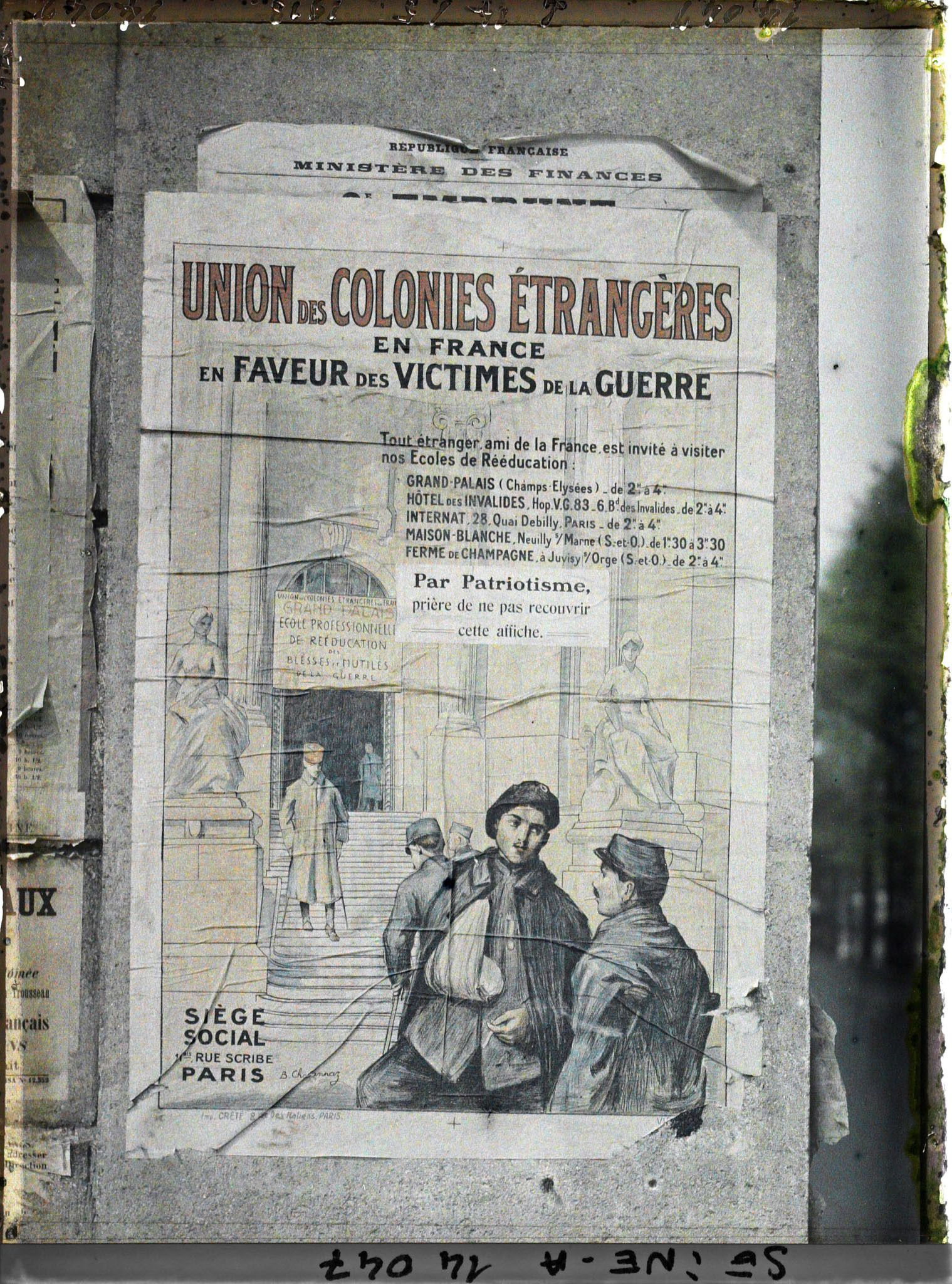 Image représentant Affiche Union des Colonies Etrangères en France en faveur des victimes de la guerre