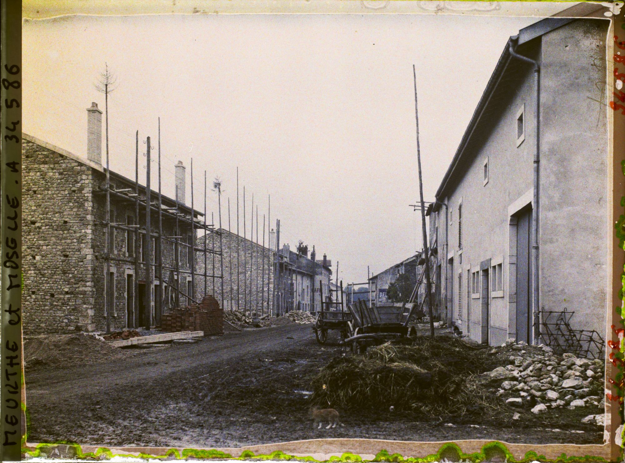 Image représentant France, Vandières, Reconstructions rue Nationale
