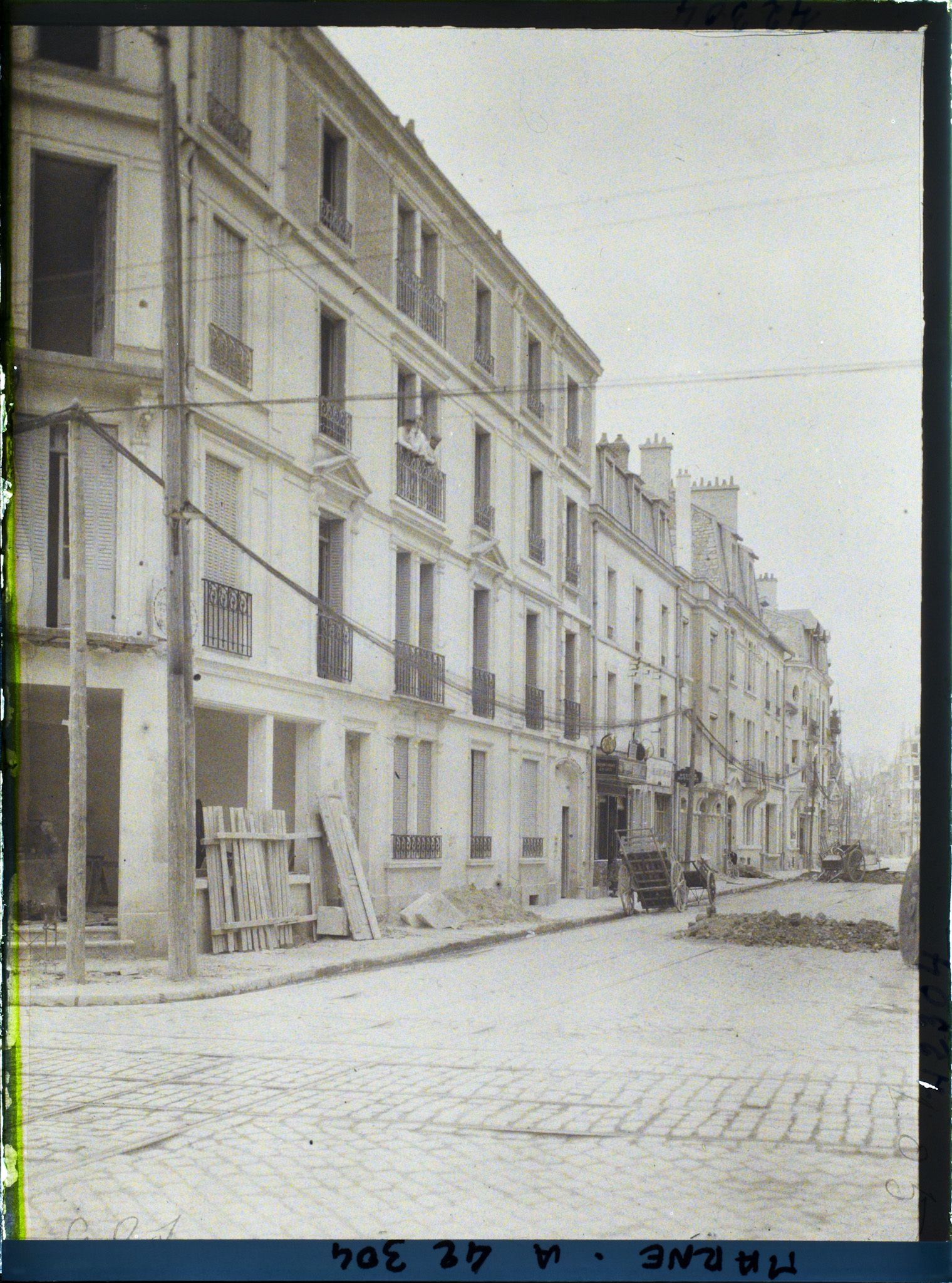Image représentant France, Reims, La rue Chabaud