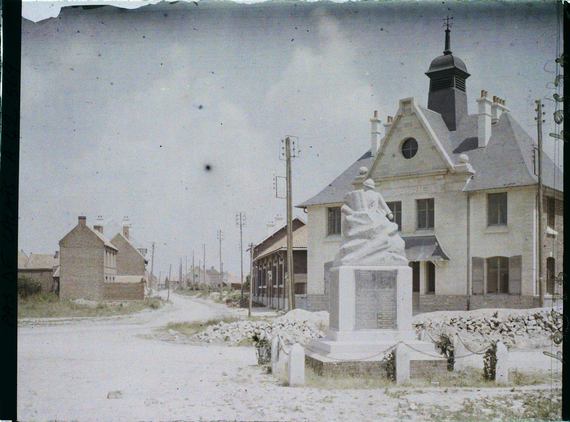 Image représentant France, Ablain-St Nazaire, Nouvelle Mairie et Grande Rue
