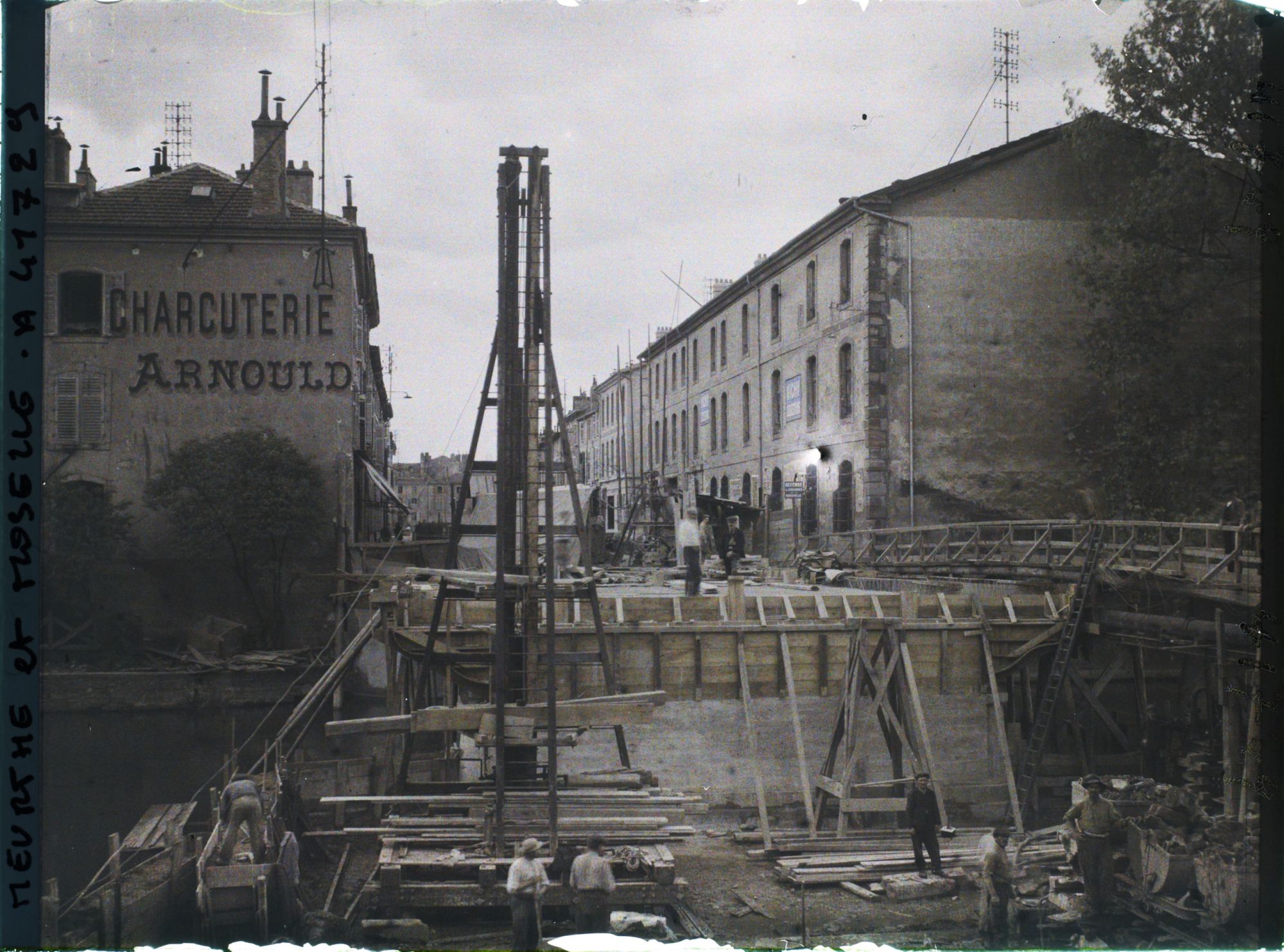 Image représentant France, Lunévile, Reconstructions du Pont S/ la Vezoude (ou Vesouje)
