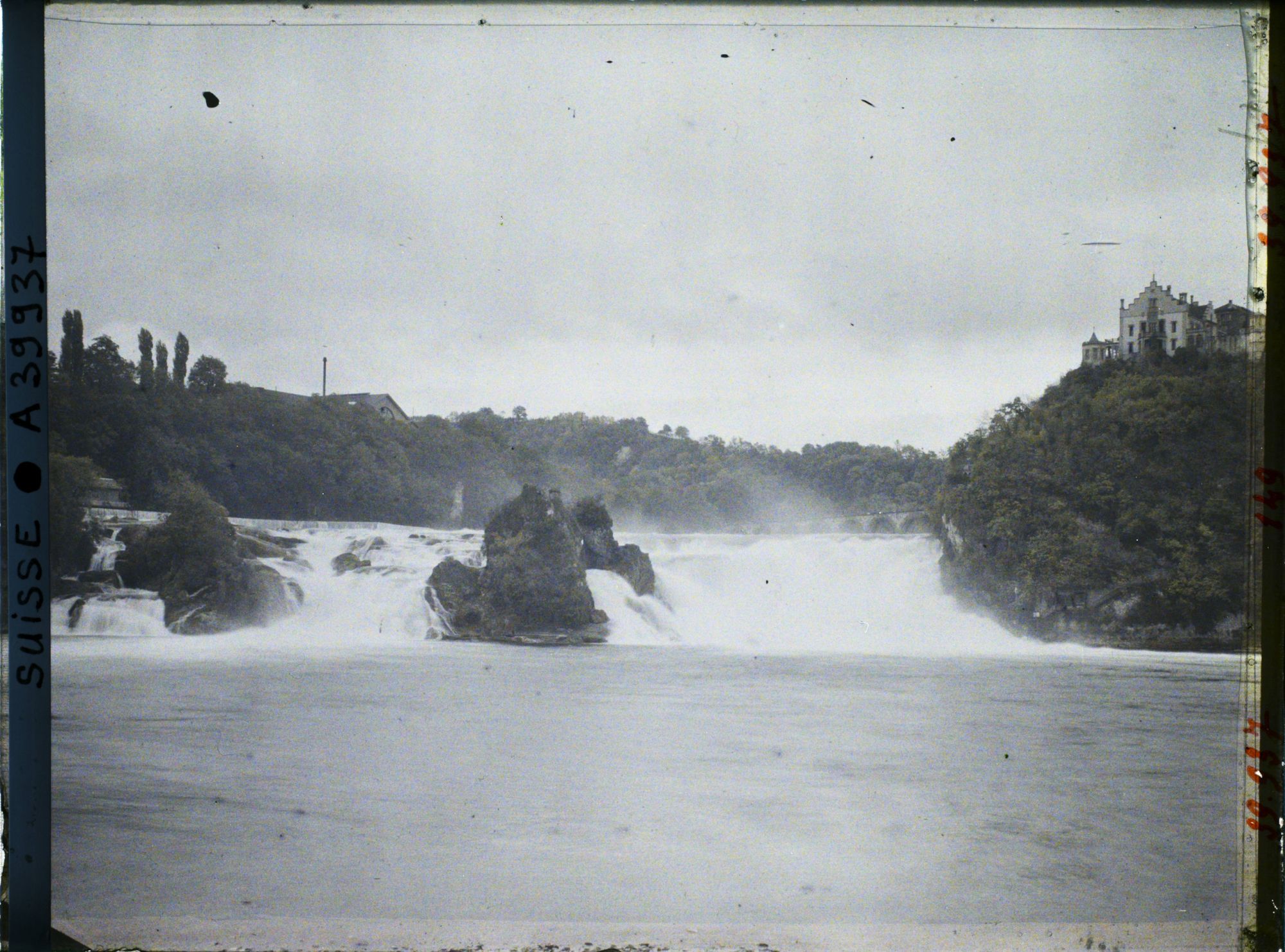 Image représentant Les chutes du Rhin vues du Schlössli Wörth