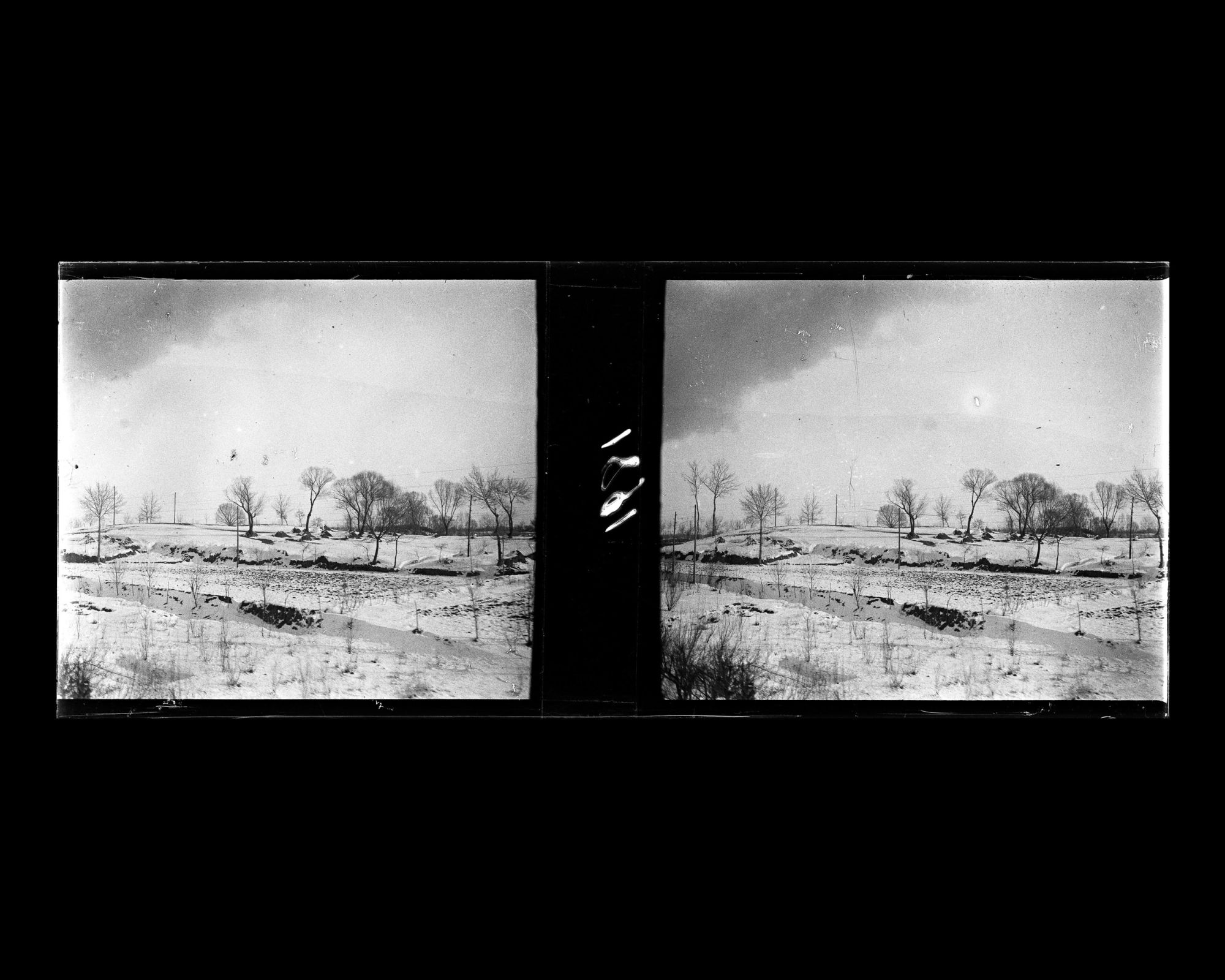 Image représentant La campagne enneigée près de Fengtai