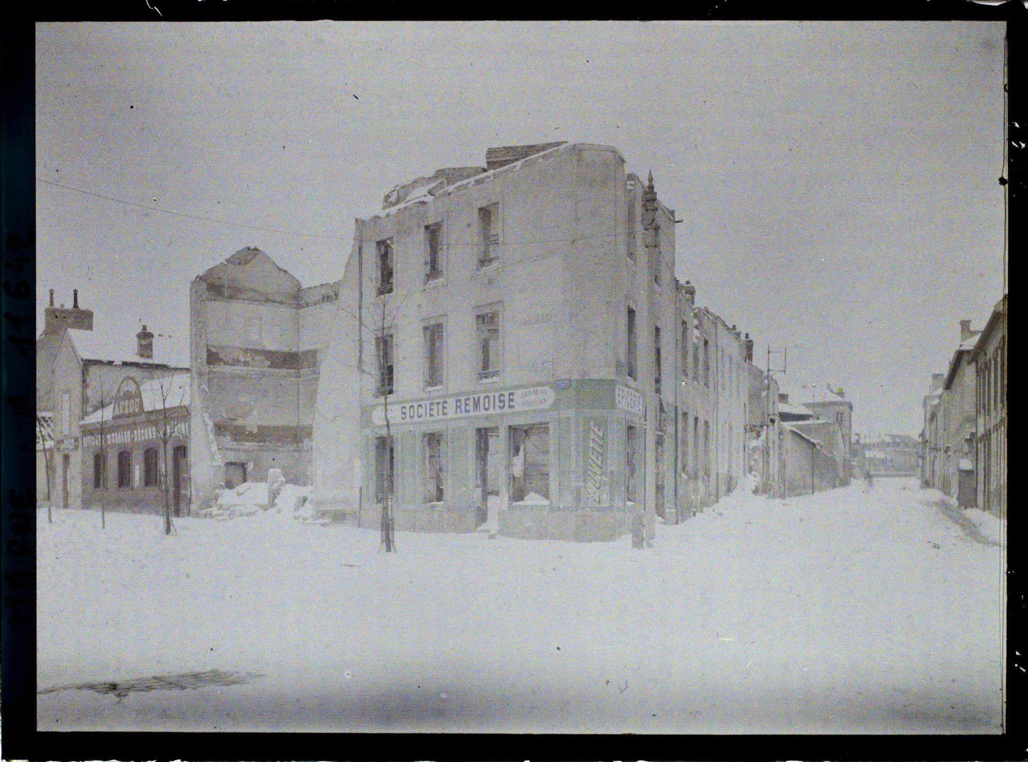 Image représentant France, Reims, Maisons détruites Boulevard Jamin