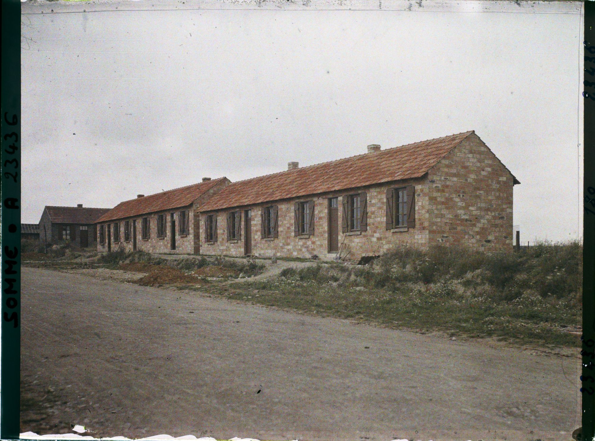 Image représentant France, Bouchavesnes, Type de maisons provisoires