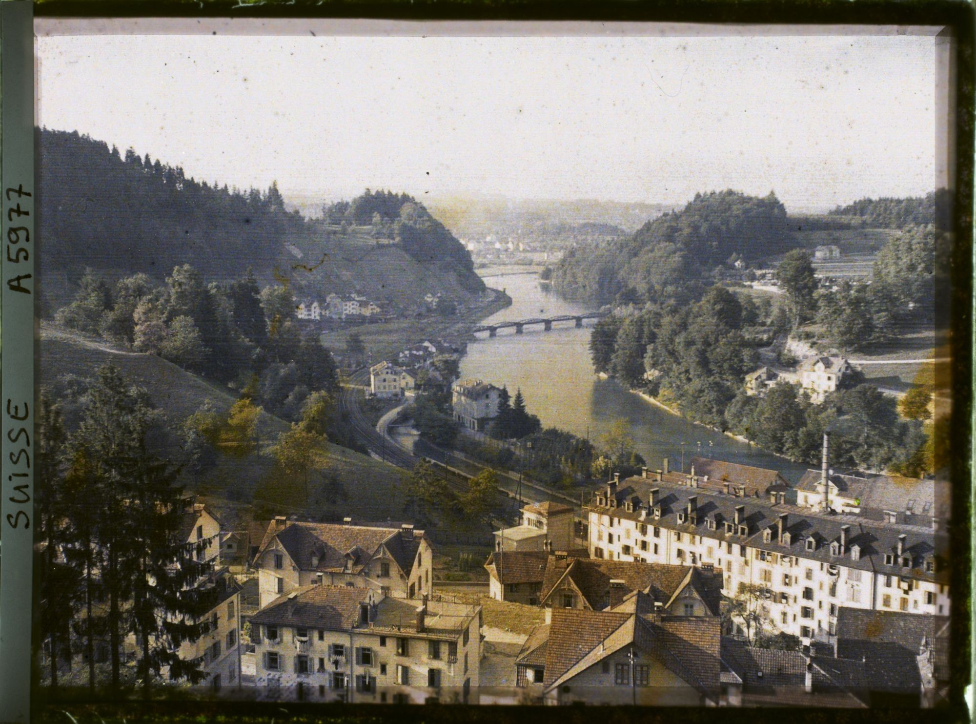 Image représentant Panorama sur la Reuss en amont de Lucerne