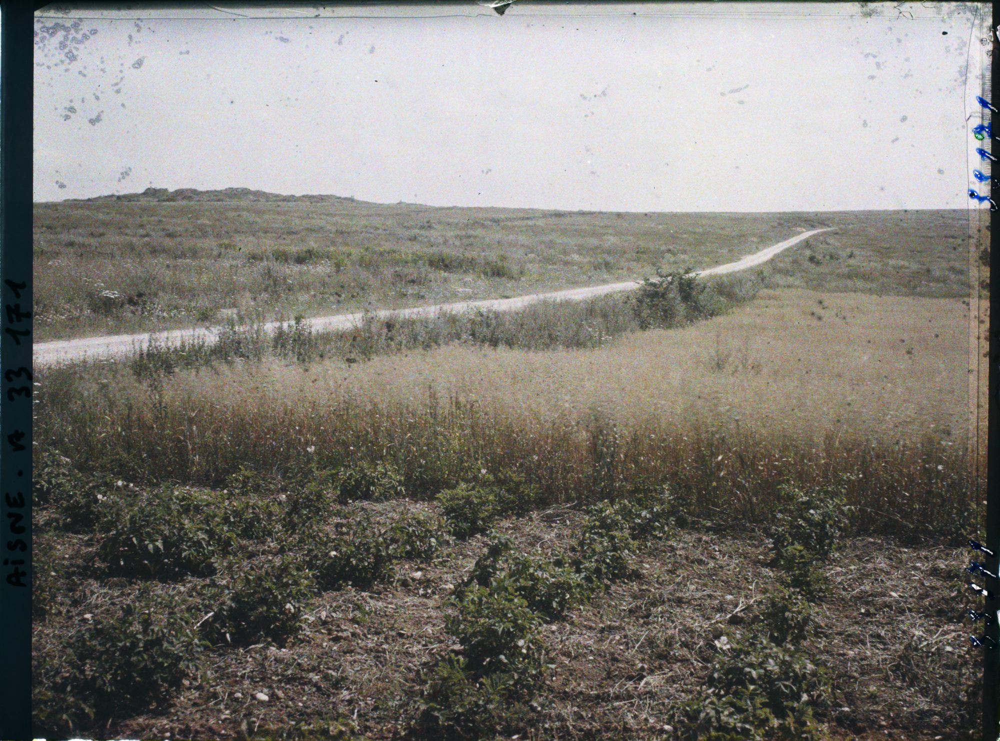 Image représentant France, Vaudesson, Chemin des Dames Fort de la Malmaison, champs d'avoine et de pommes de terre