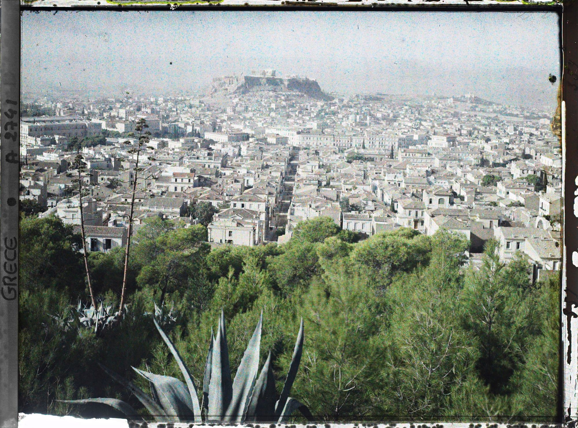 Image représentant Panorama sur la ville vers l'Acropole, depuis le Mont Lycabette