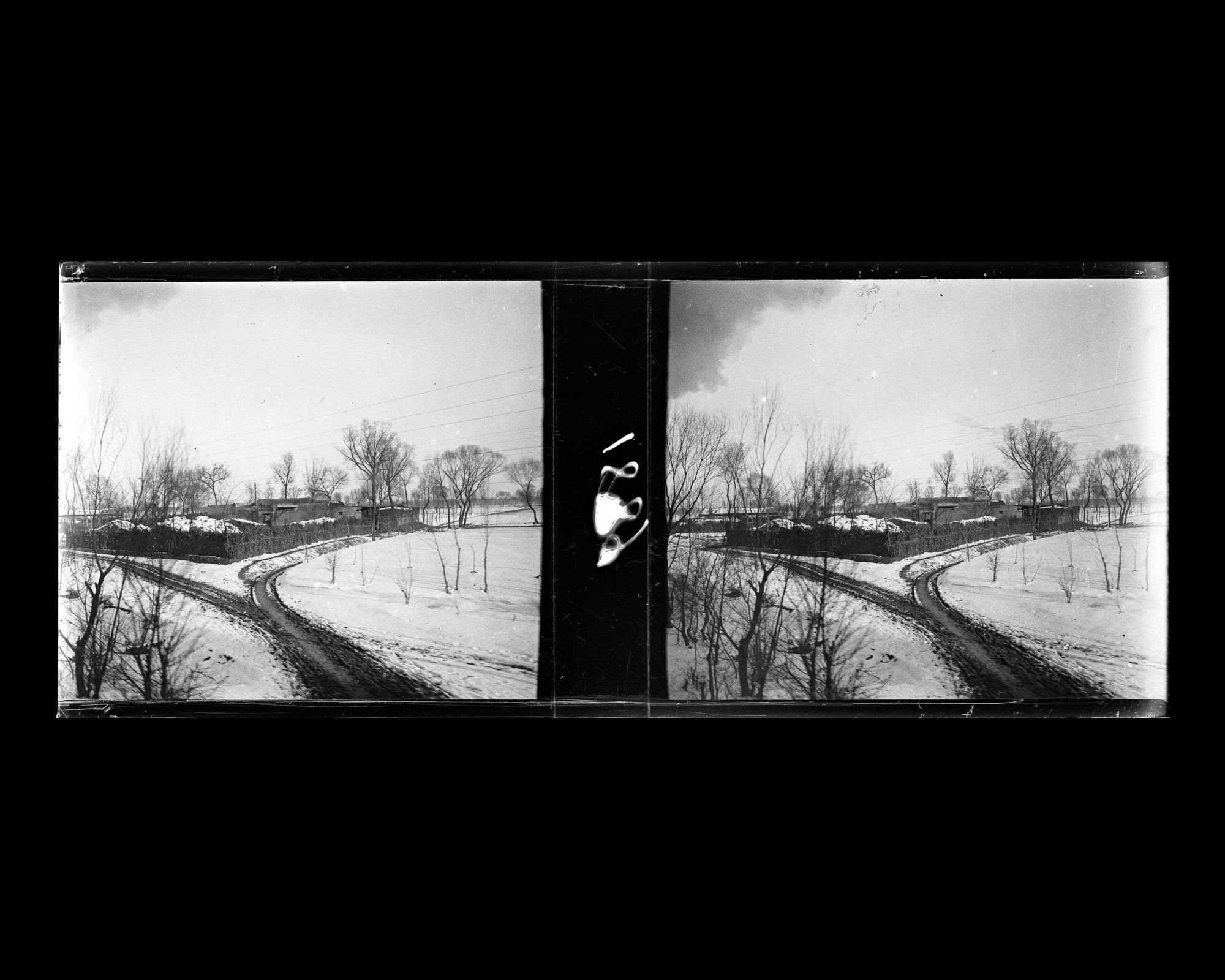 Image représentant La campagne enneigée près de Fengtai