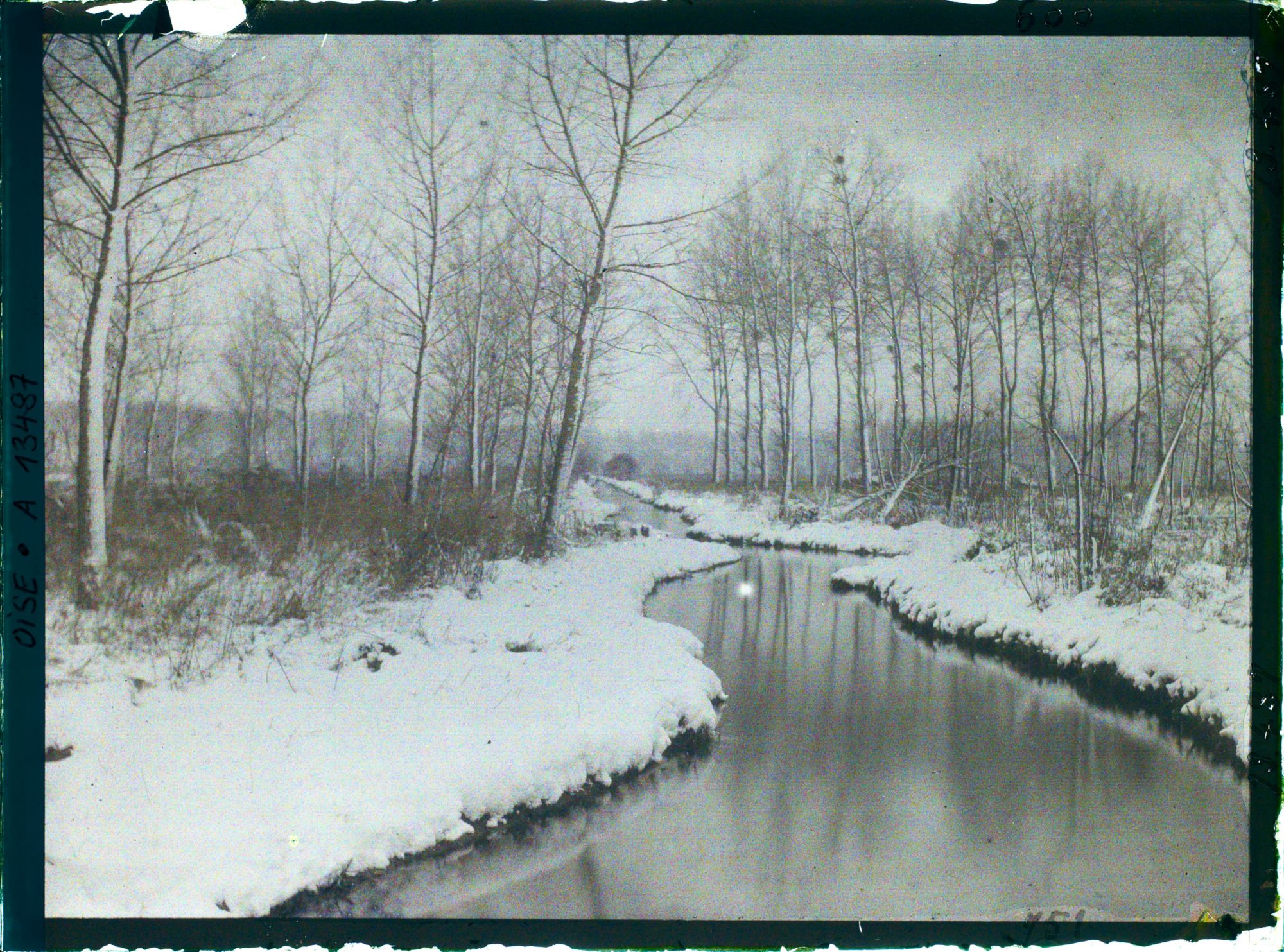 Image représentant France, Le moulin du Chatelain sous la neige