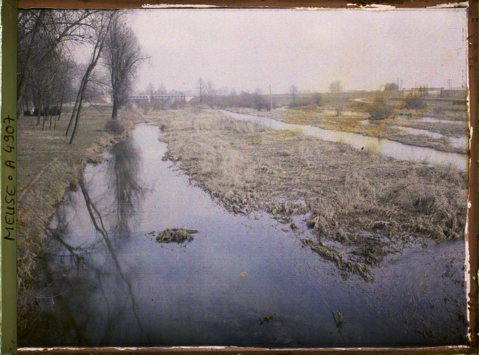 Image représentant France, Révigny, L'Ornain à Revigny les 2 voies et les 2 ponts