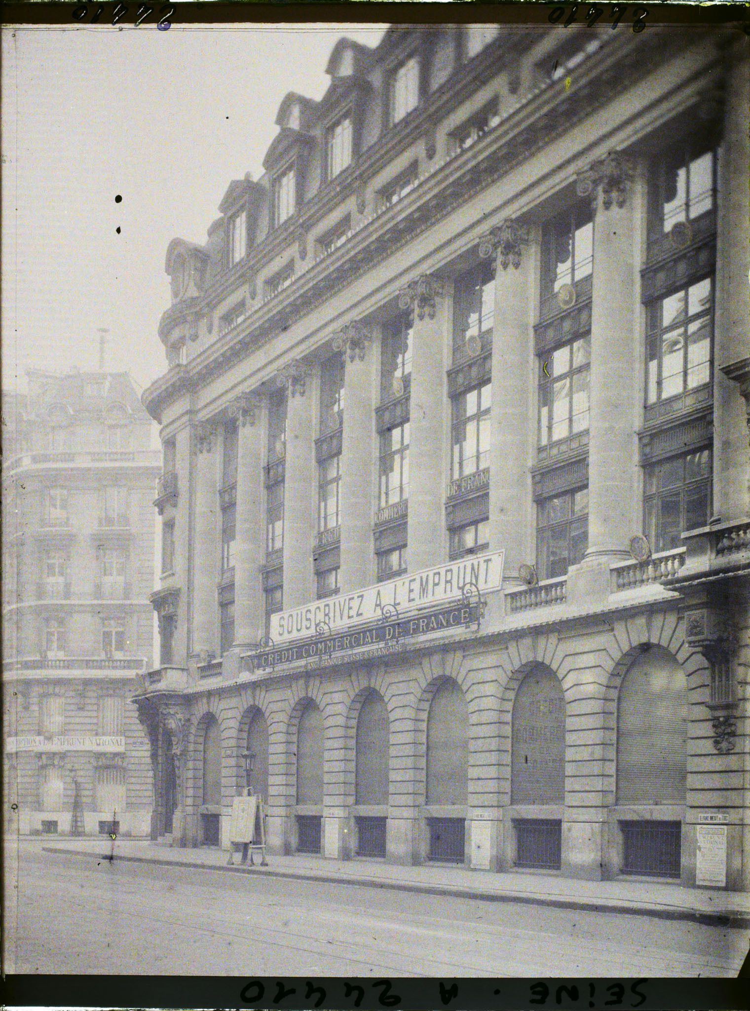 Image représentant L'emprunt national de 1920 au Crédit Commercial de France, 20 rue La Fayette