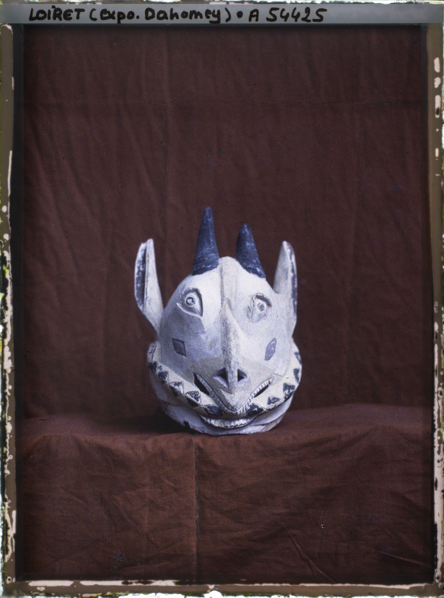 Image représentant Exposition d'art africain, masque au bélier