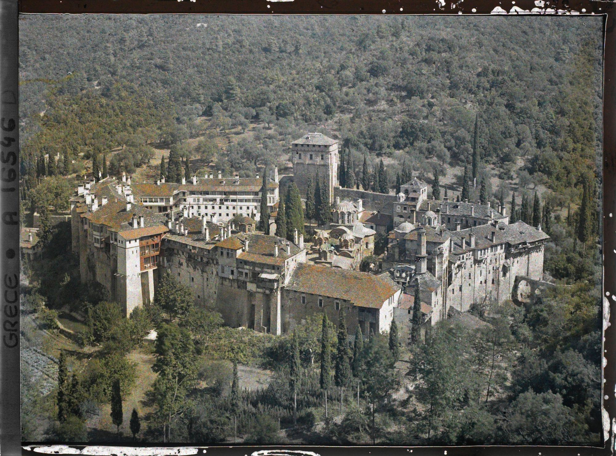Image représentant Turquie, Hilendar, Panorama du Monastère de Hilendar