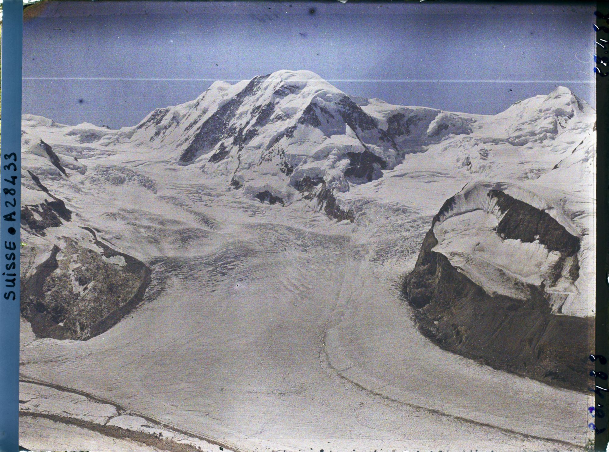 Image représentant Le Liskamm et le glacier de Grenz depuis le Gornergrat