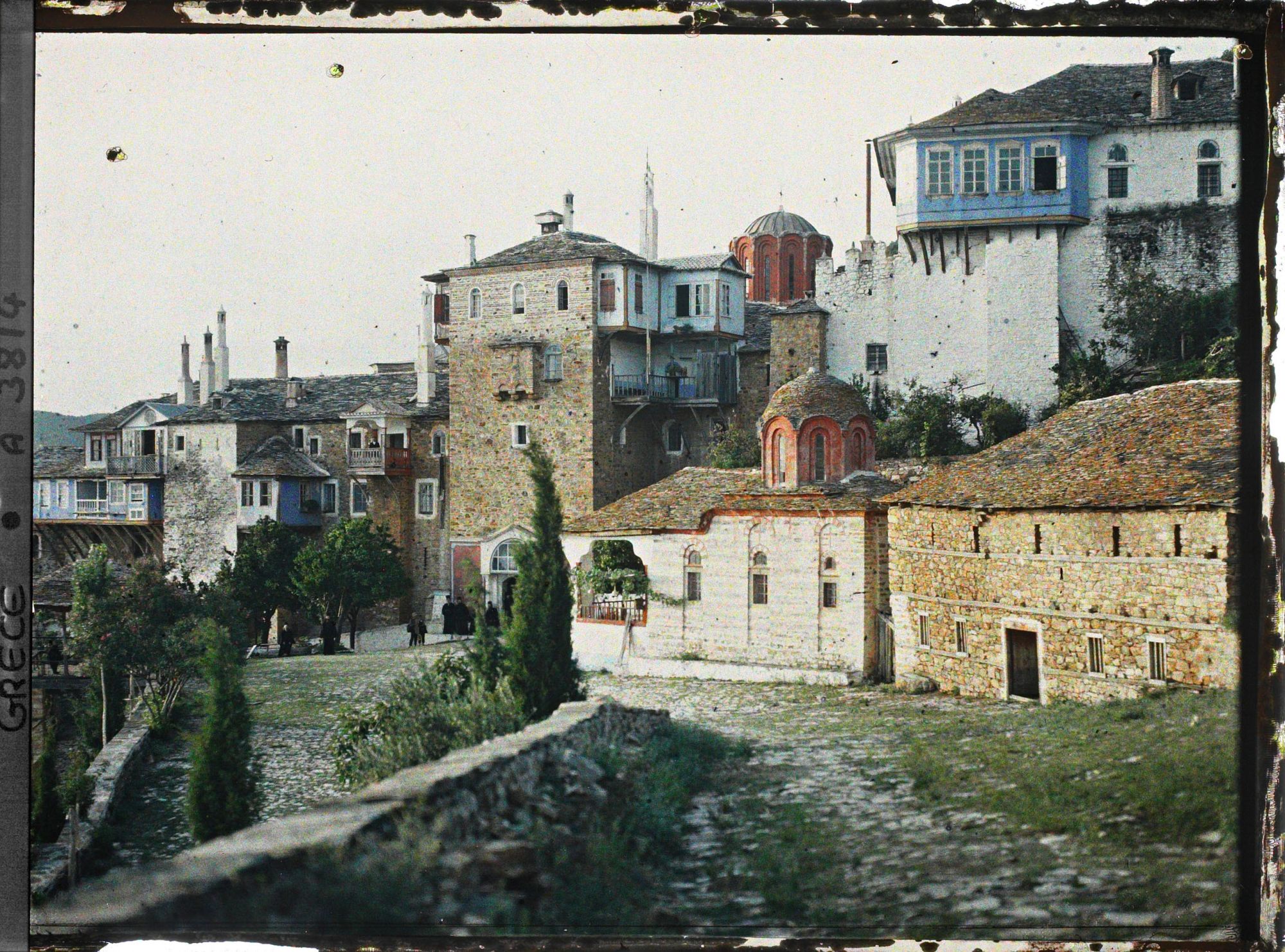 Image représentant Mont Athos, Dochiariou, Vue extérieure du Monastère