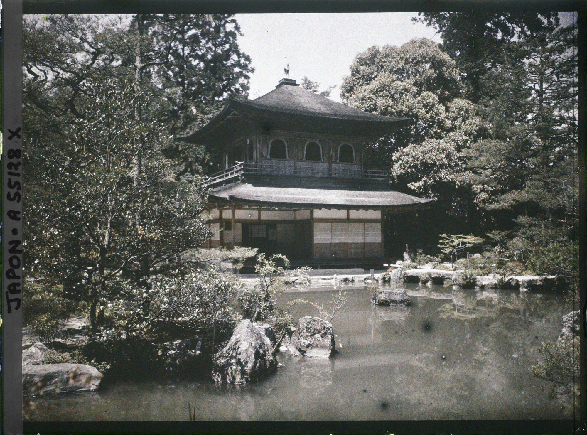 Image représentant le temple Jishô-ji : le pavillon d'argent (Ginkaku)