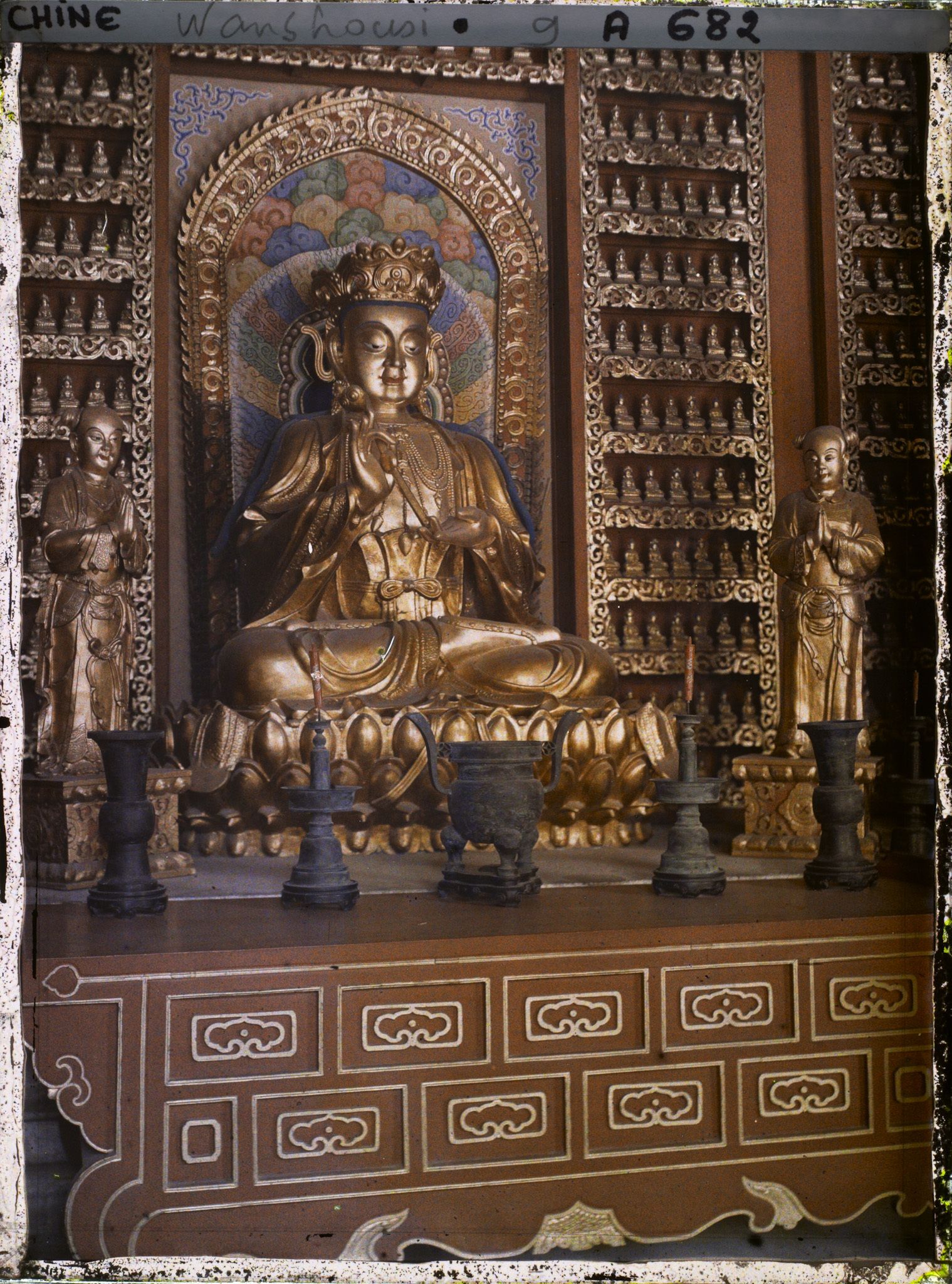 Image représentant Wanshousi (" monastère des Dix Mille Longévités ")