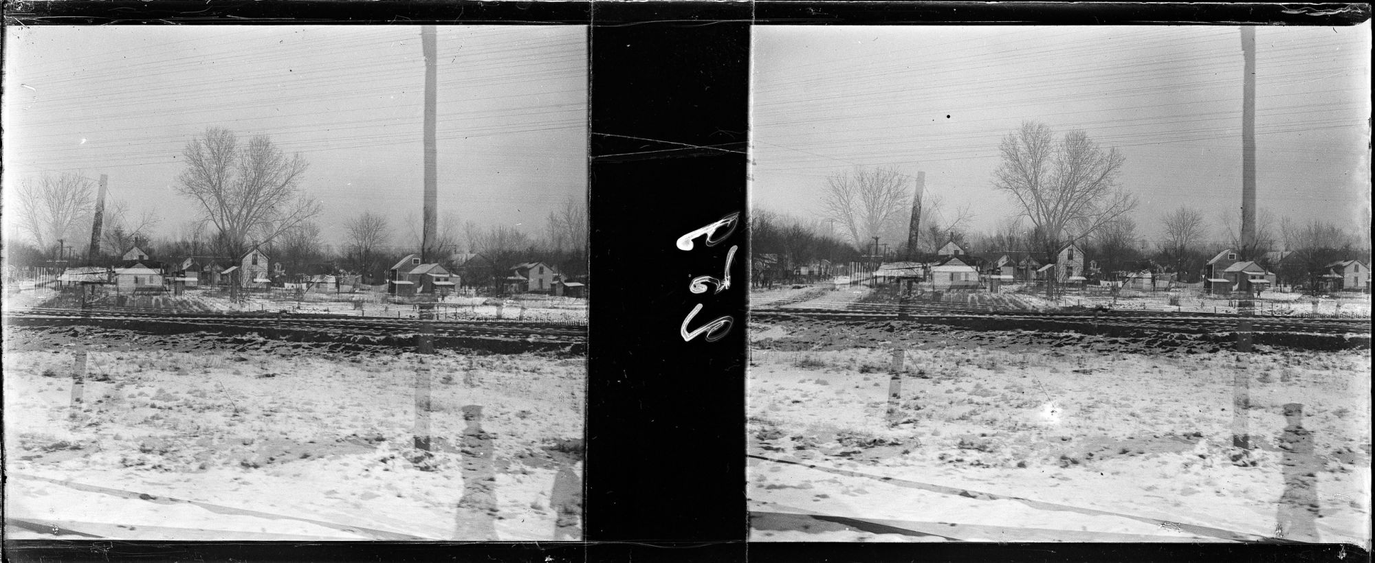 Image représentant Le paysage enneigé vu du train