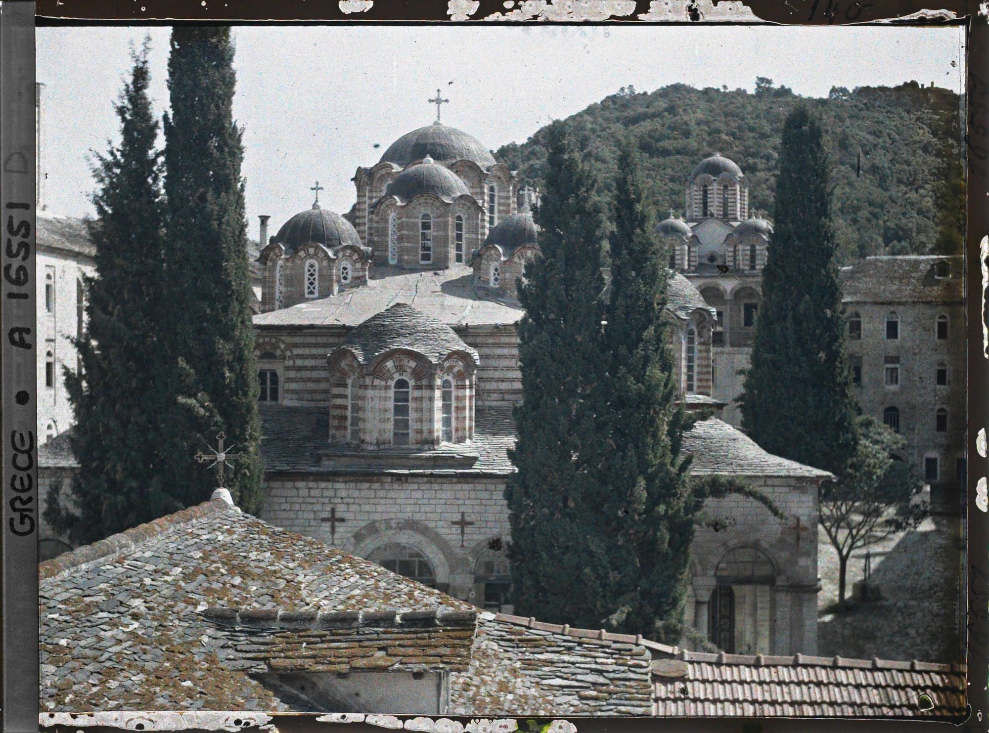 Image représentant Turquie, Esphigménou, Les Coupoles de l'Eglise du Monastère