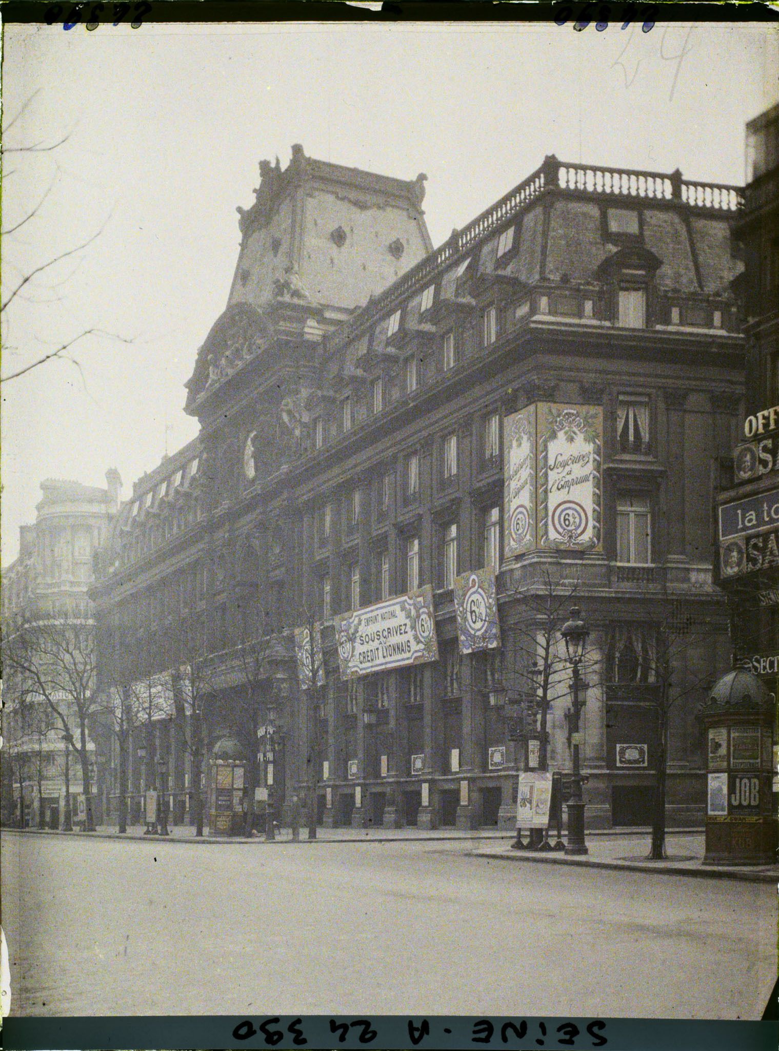 Image représentant L'emprunt national de 1920 au siège central du Crédit Lyonnais, n°19 boulevard des Italiens