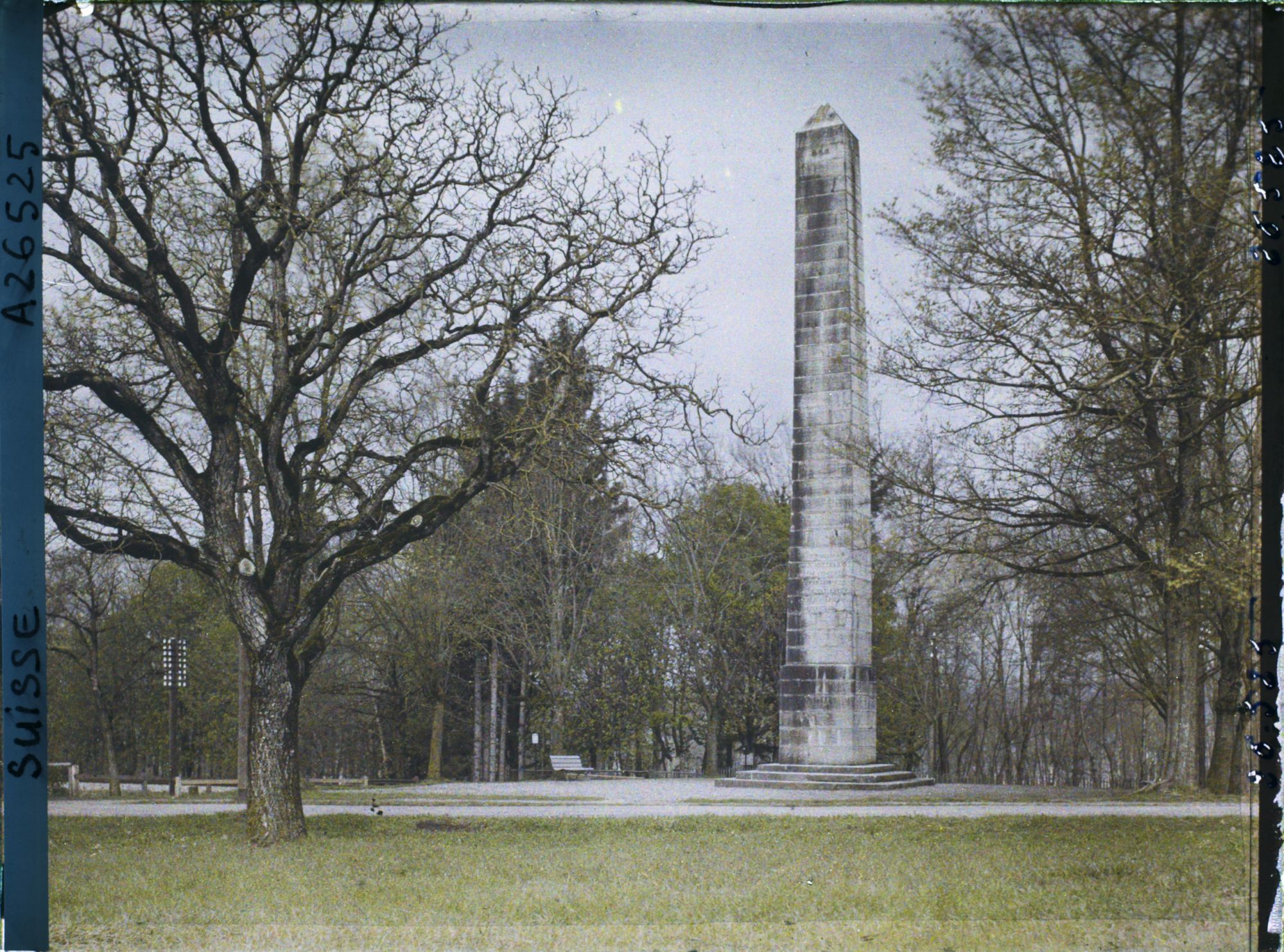 Image représentant L'obélisque de Meyrier commémorant la Bataille de Morat