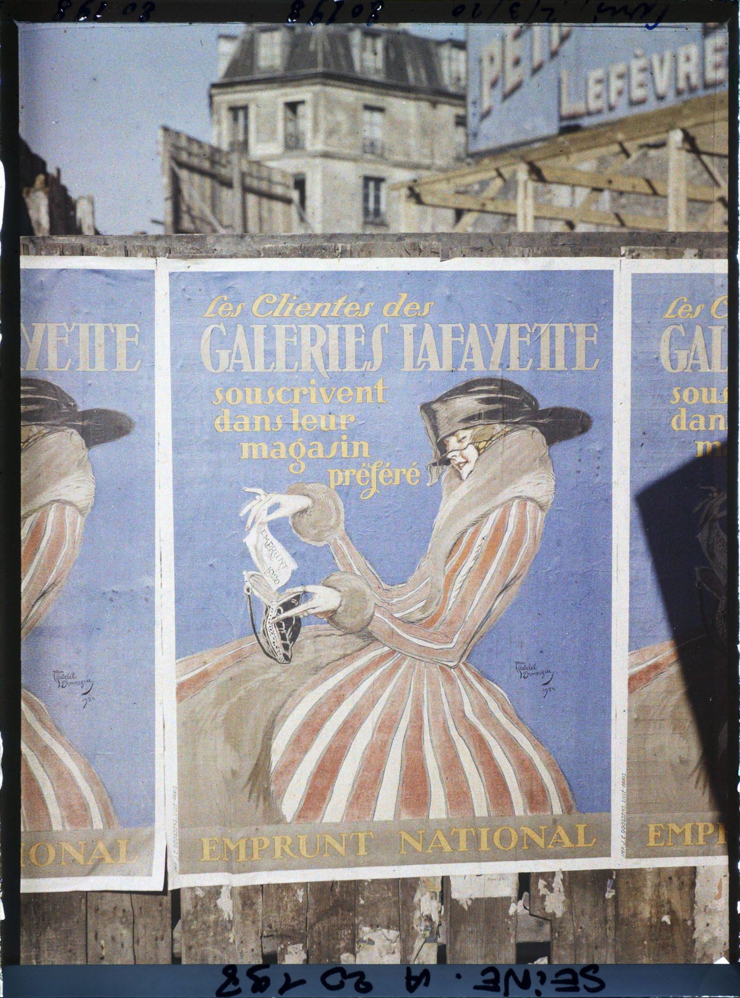 Image représentant Affiche de l'emprunt national de 1920, les Galeries Lafayette