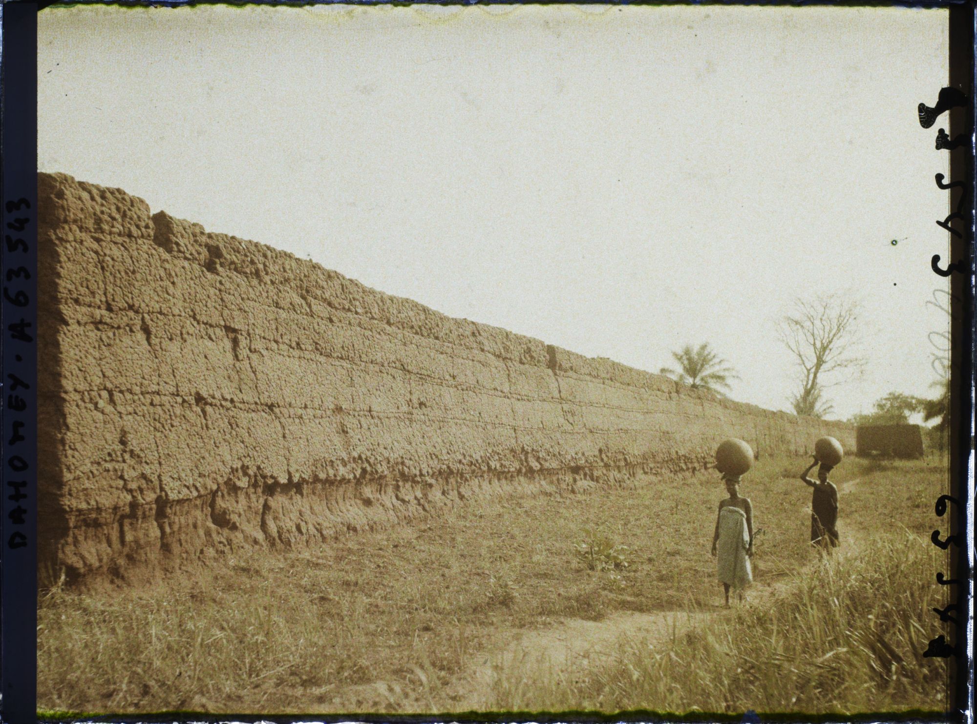 Image représentant Mur d'enceinte du palais privé (tata) de  null Guézo