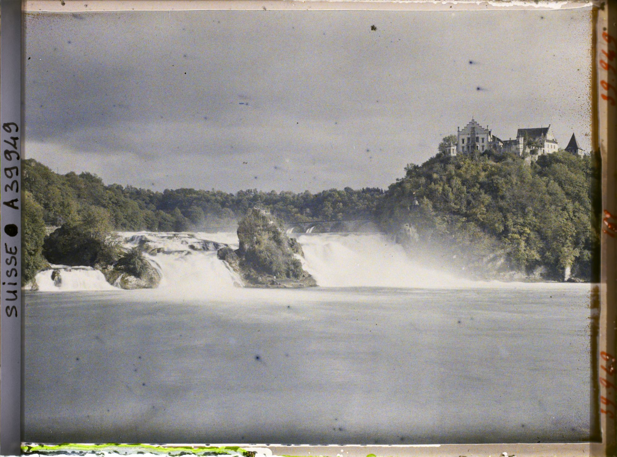 Image représentant Les chutes du Rhin vues du Schlössli Wörth