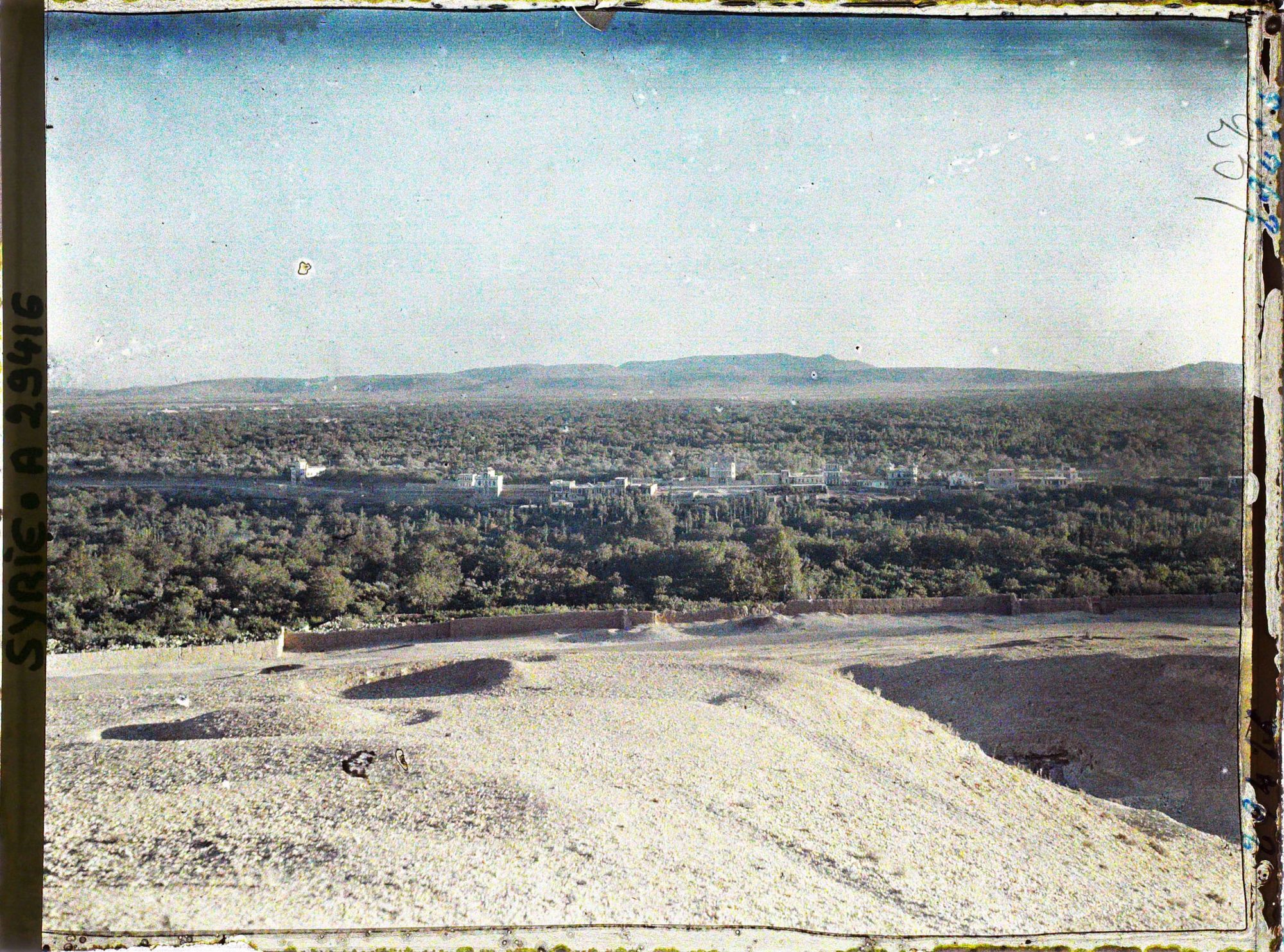Image représentant Panorama sur la Ghouta au coucher du soleil