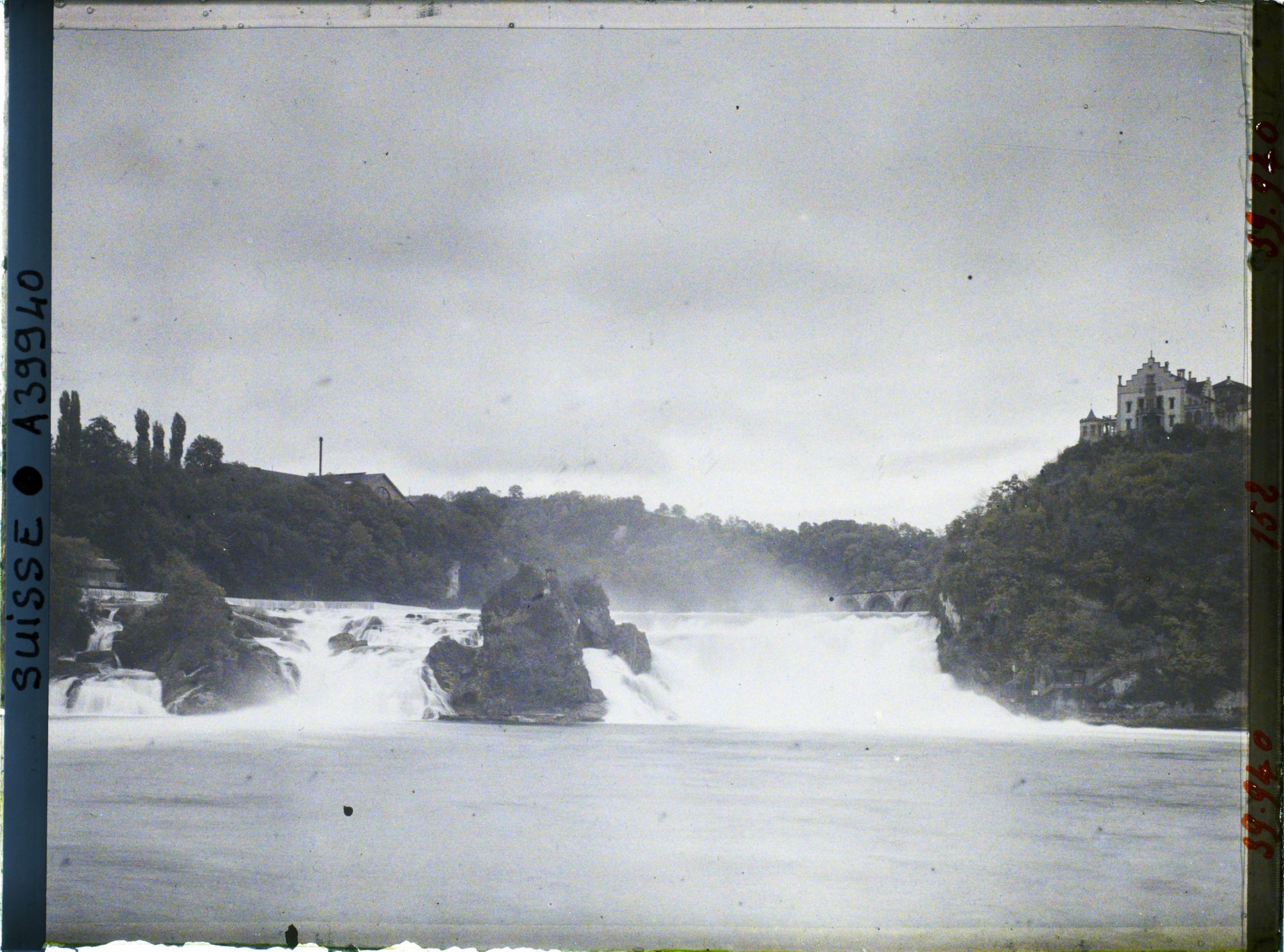 Image représentant Les chutes du Rhin vues du Schlössli Wörth