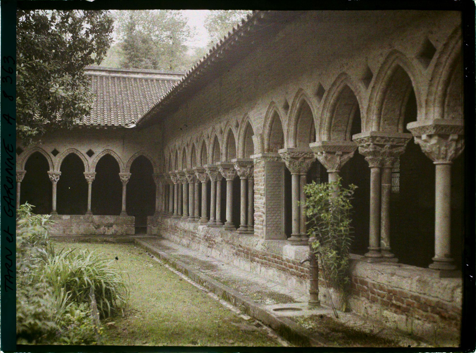 Image représentant Le cloître de l'abbaye Saint-Pierre avec chapiteaux romans