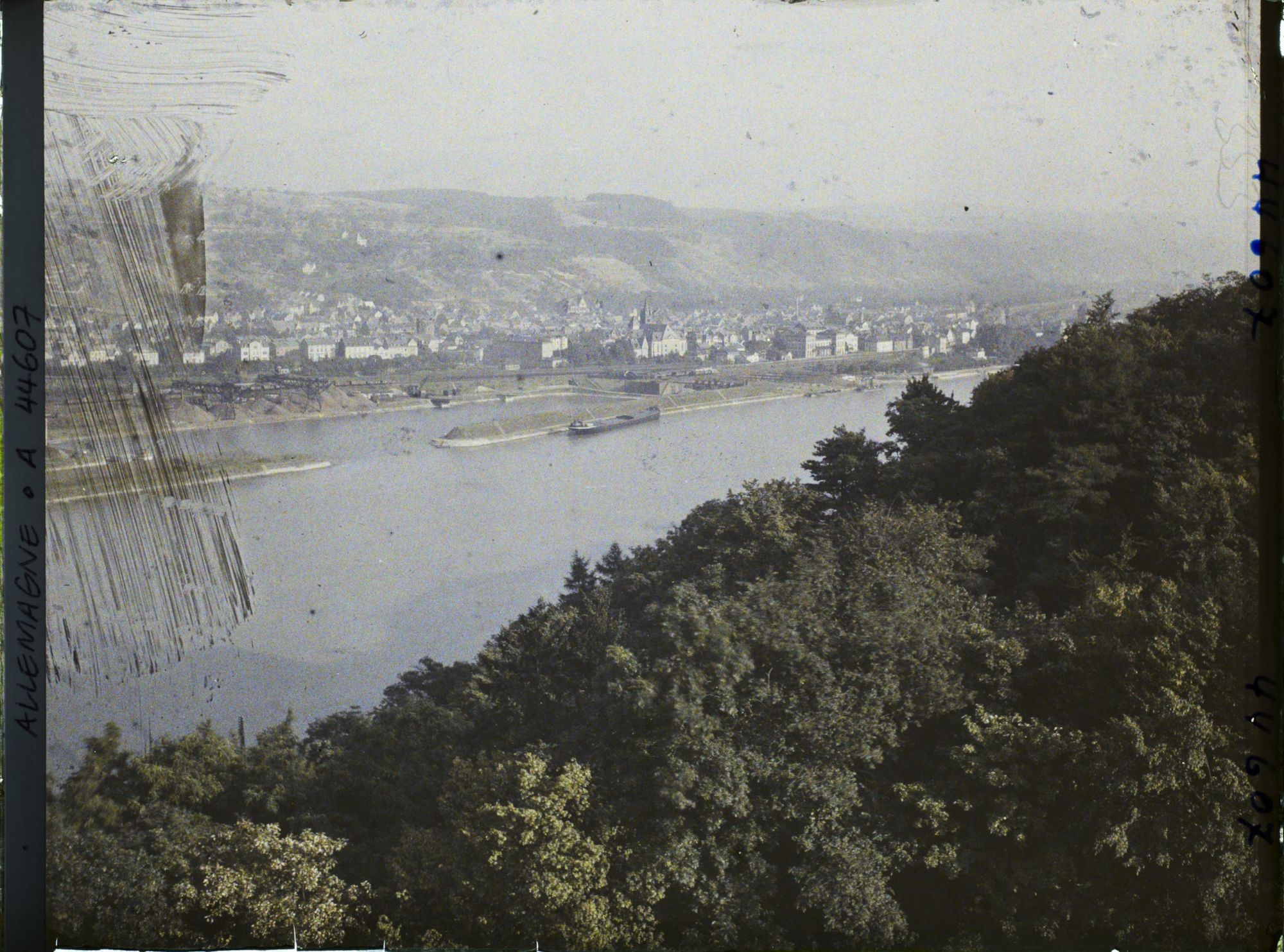 Image représentant Allemagne, Capellen, Vue panoramique vers Oberlahnstein